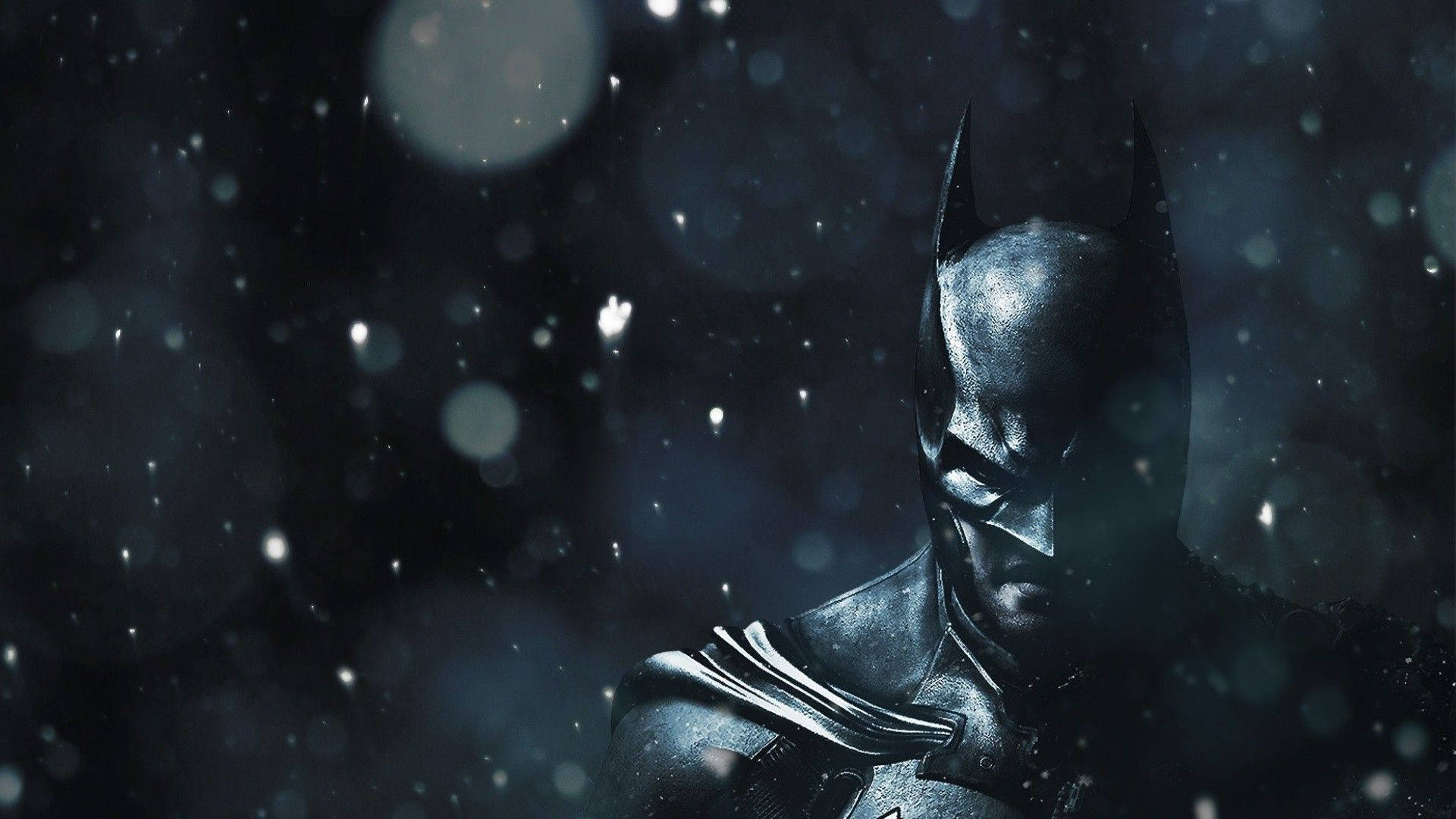 Fundal de ecran cu Batman în zăpadă — Batman Fundal