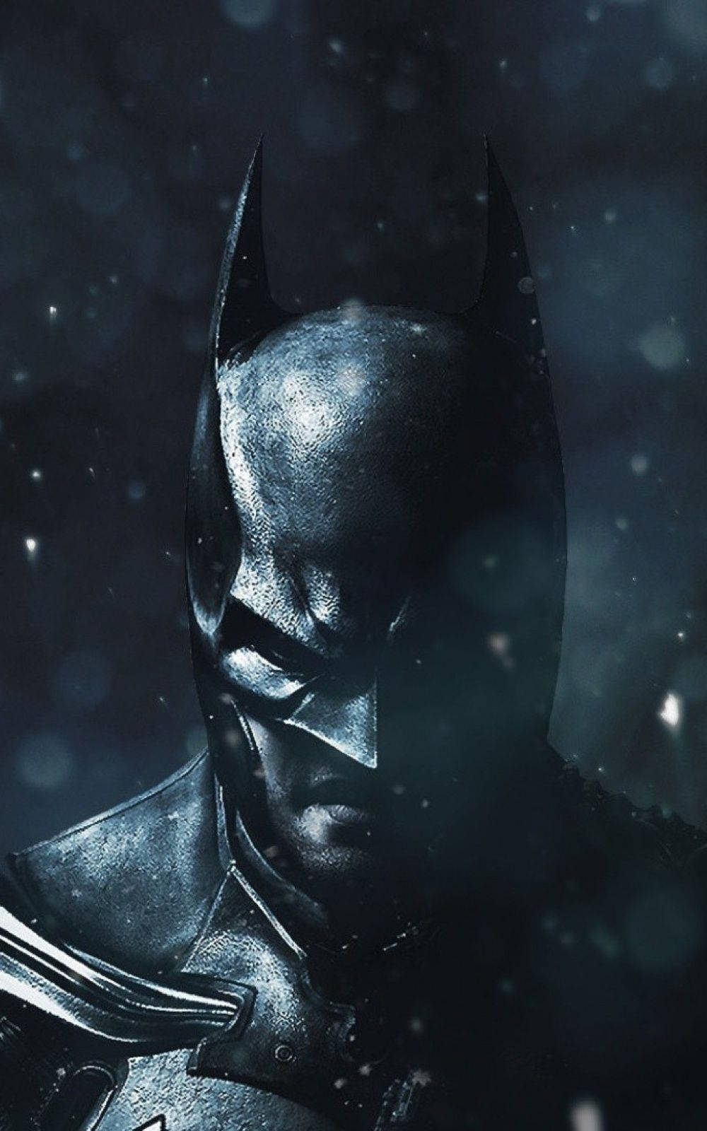 Batman în zăpadă, prim-plan Fundal