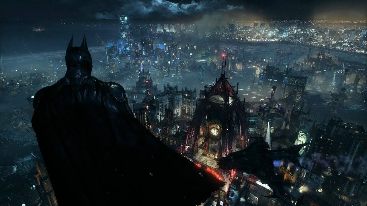 Fundal cu Batman privind Gothamul — Batman Fundal