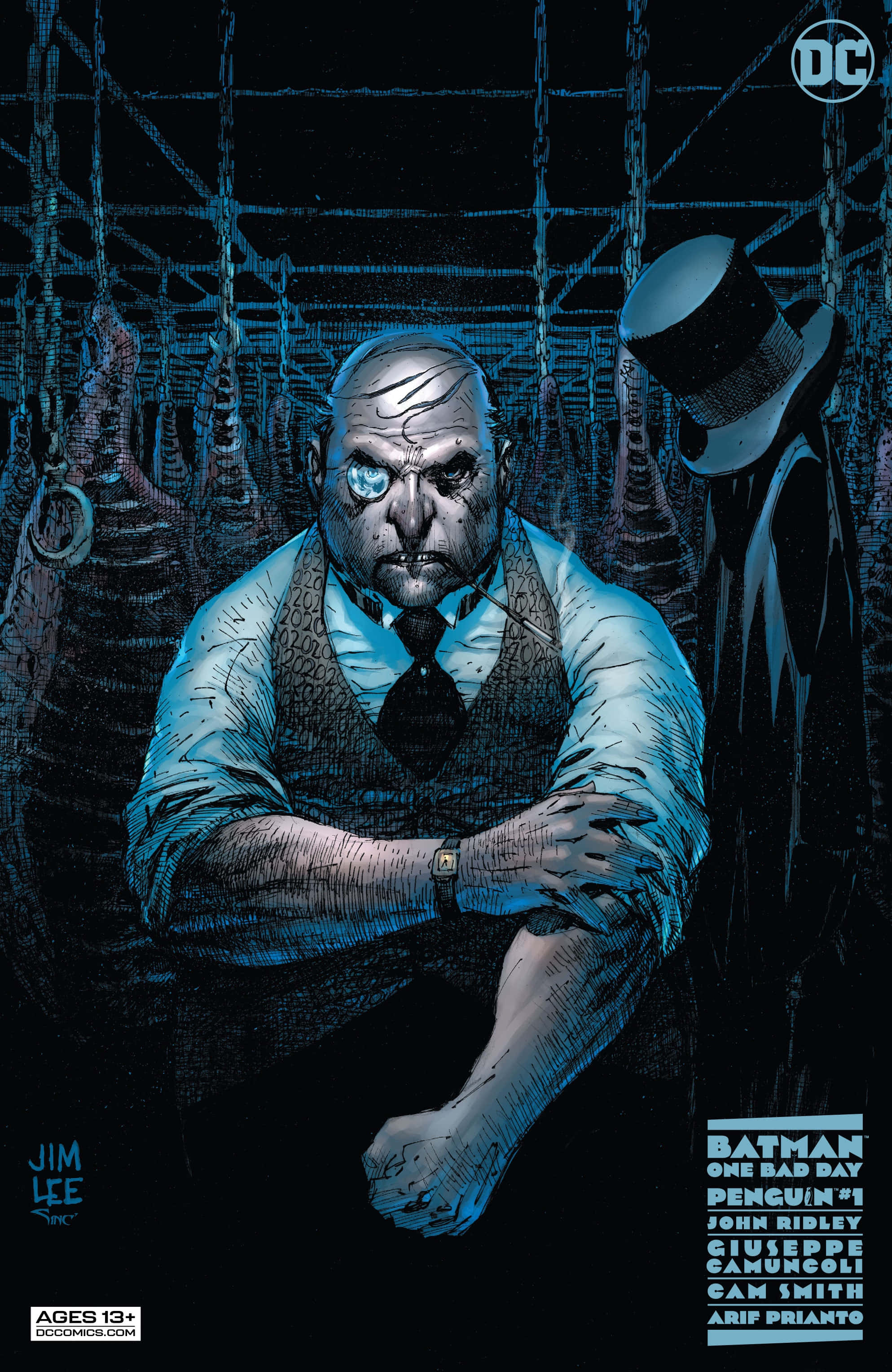 Batman se confruntă cu notoriul Penguin Fundal