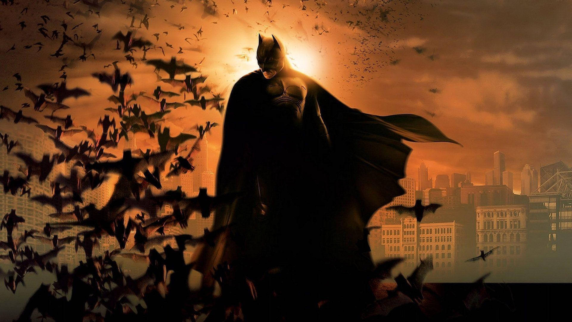 Batman și liliecii sepia Fundal