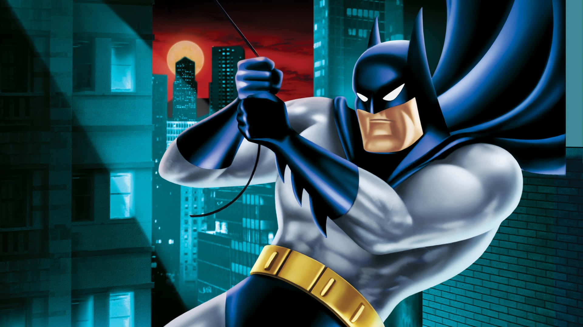 Batman The Animated Series Agățat de Frânghie Fundal