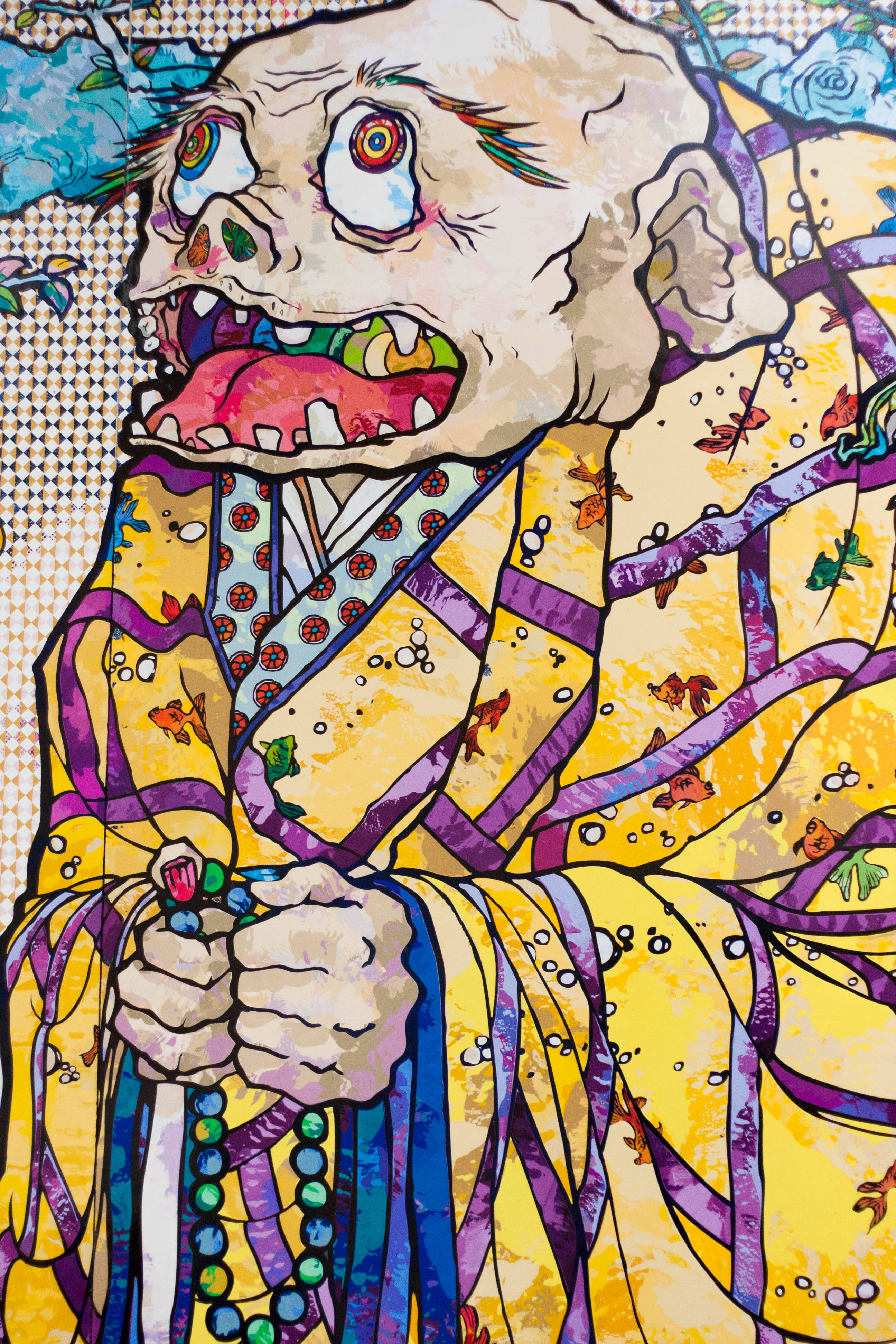 Bătrân budist Takashi Murakami 4K Fundal
