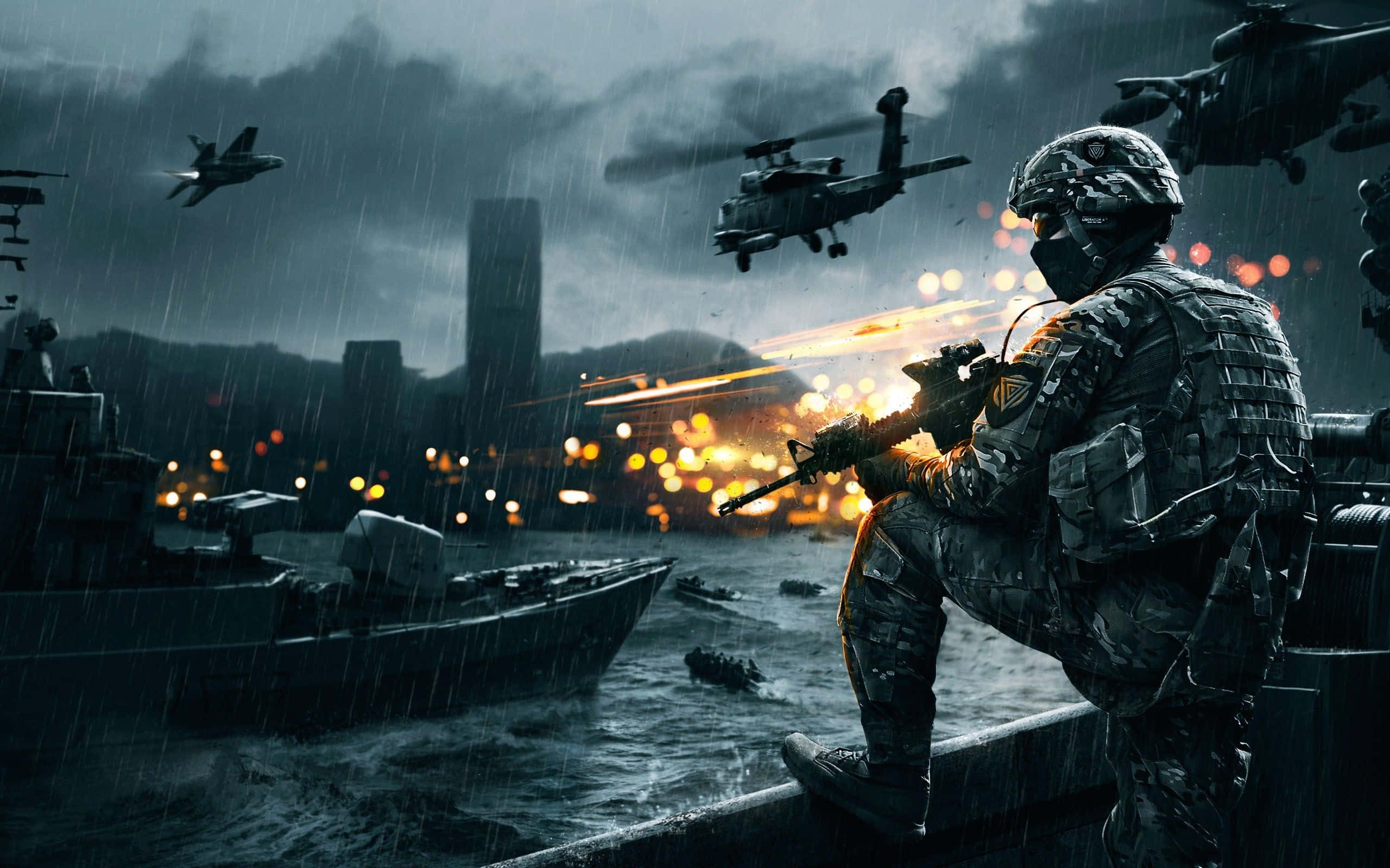 Battlefield 4 Militar Costier Desktop Fundal