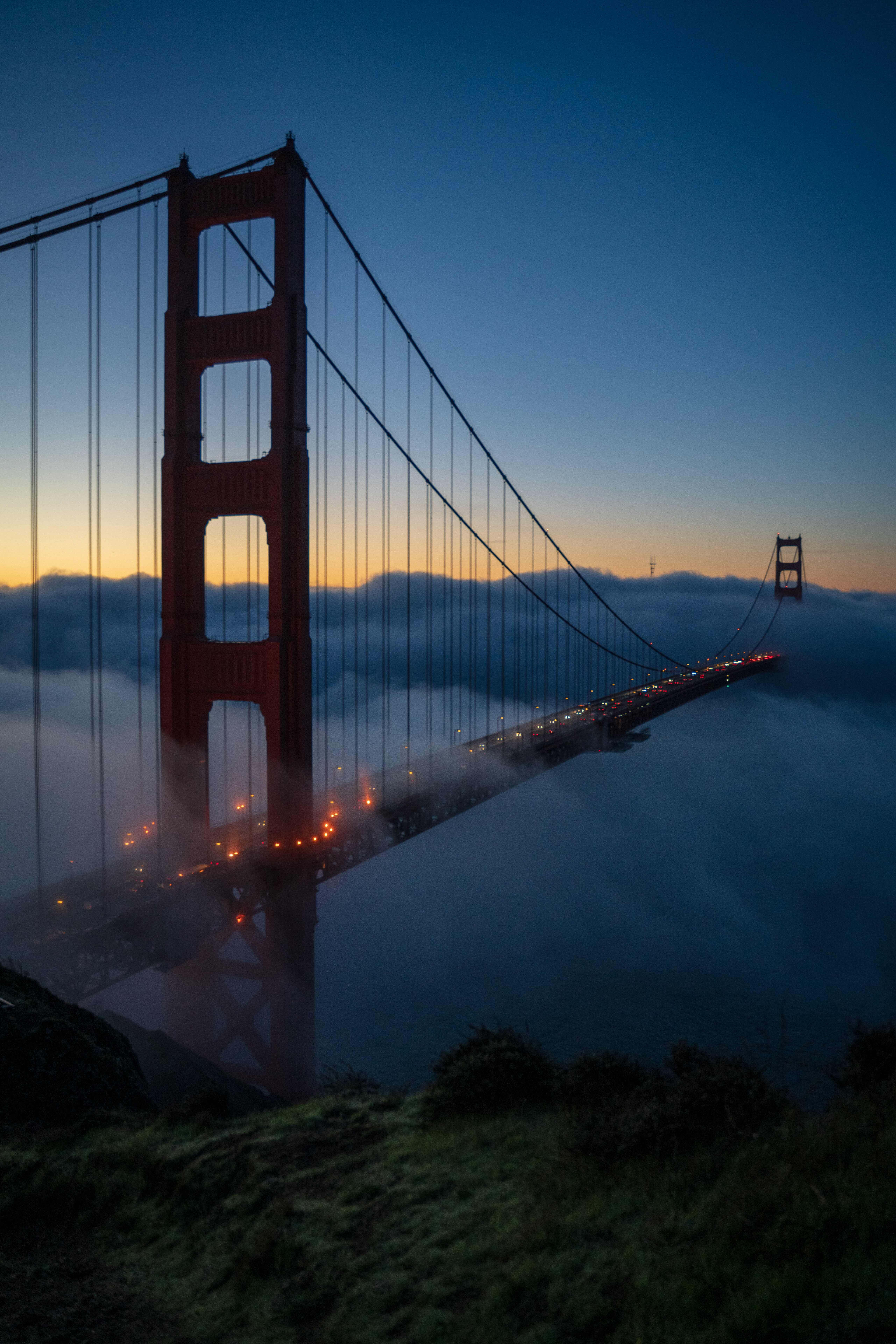 Beautiful Golden Gate Bridge iPhone Background Fundal
