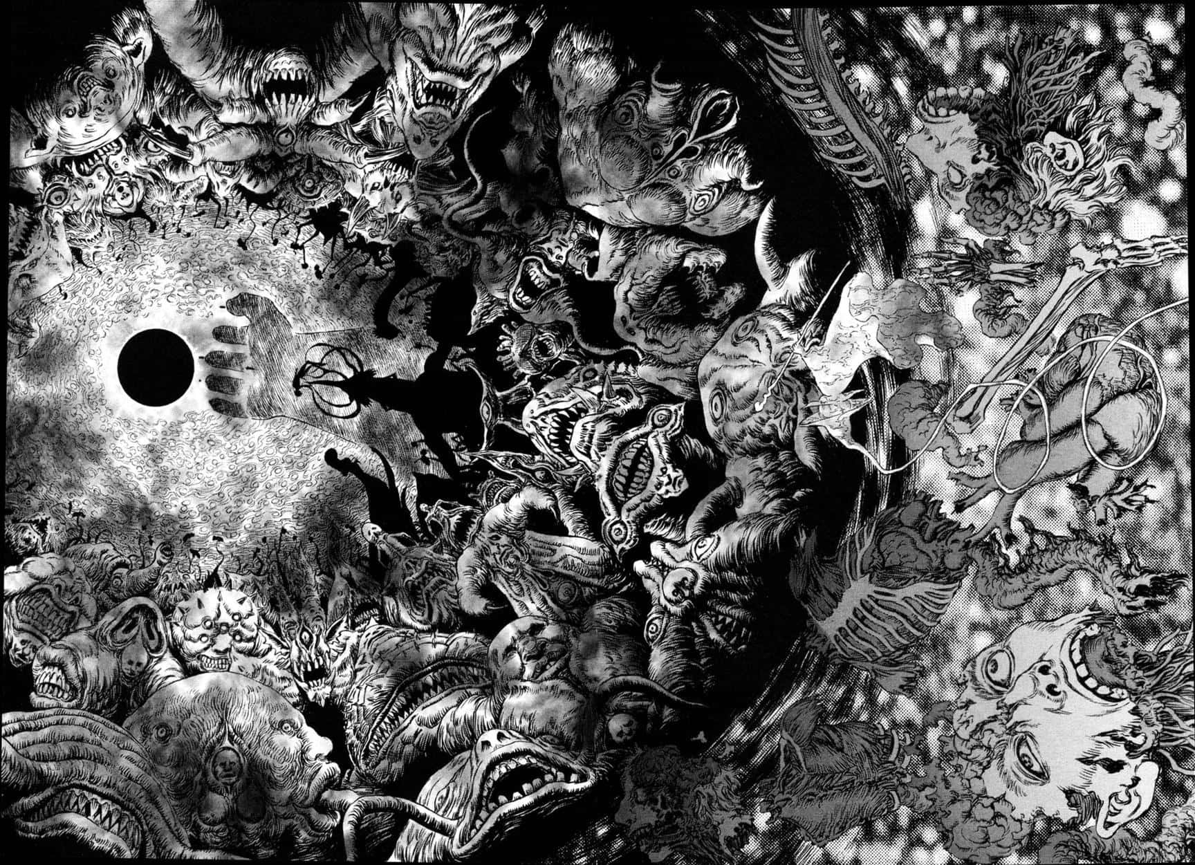 Berserk Manga Dump de Monștri Fundal