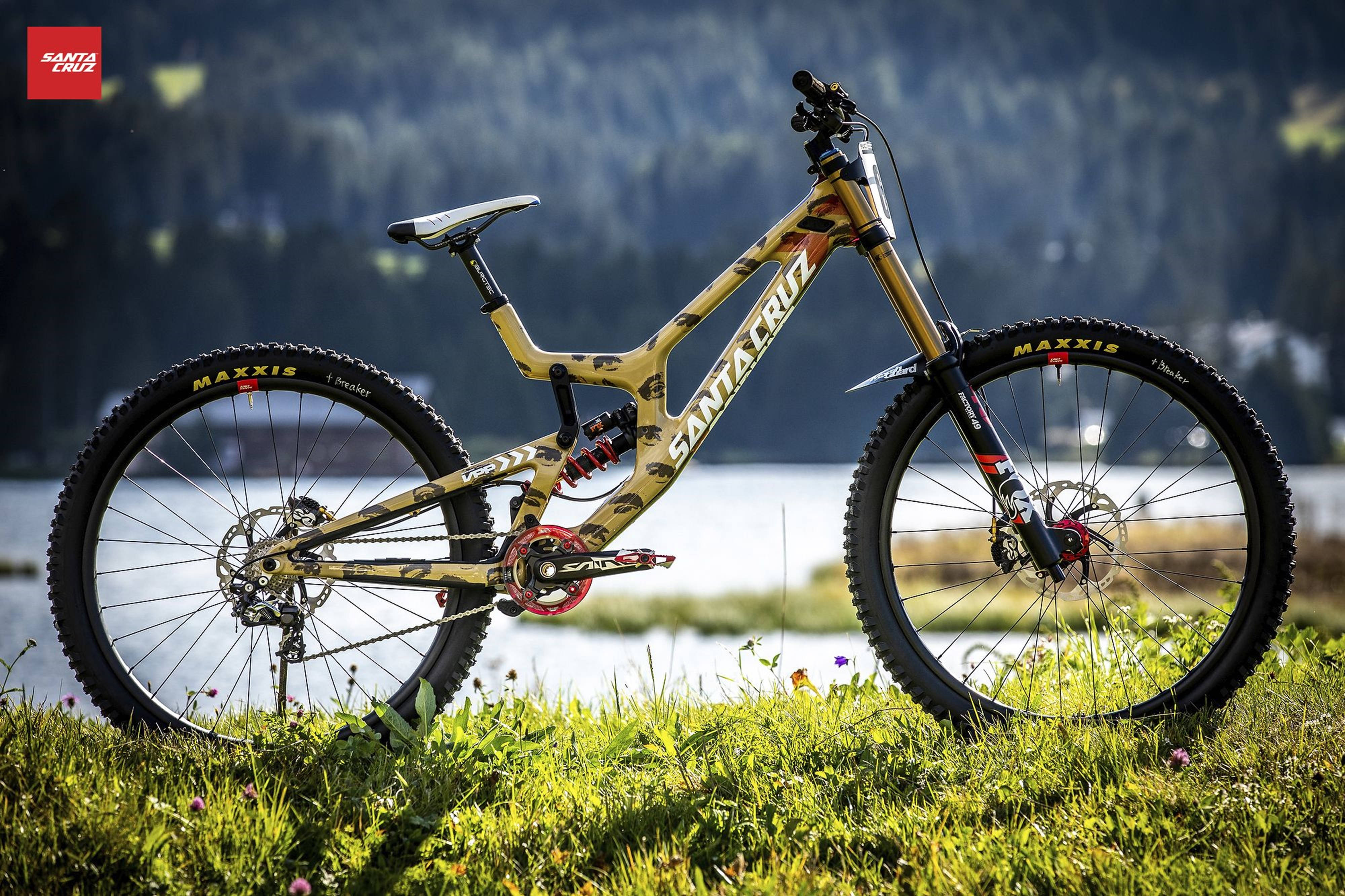 Bicicletă de munte Santa Cruz V10 29 4K Fundal