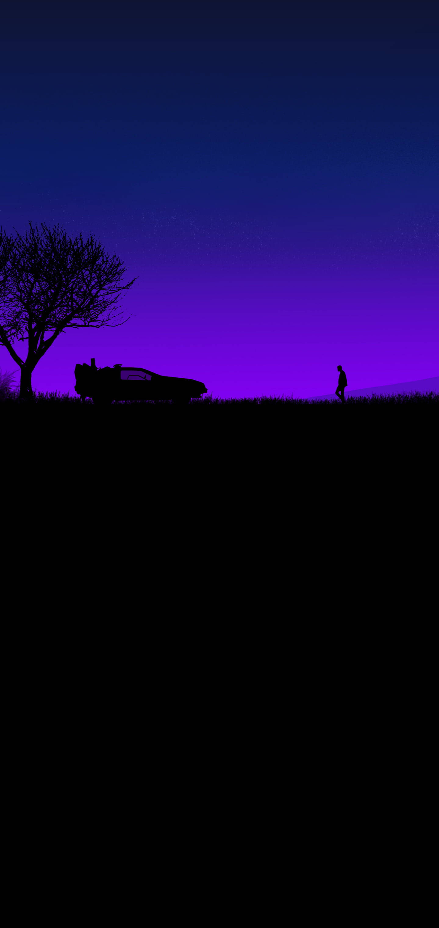 Black And Purple Aesthetic Scene Fundal