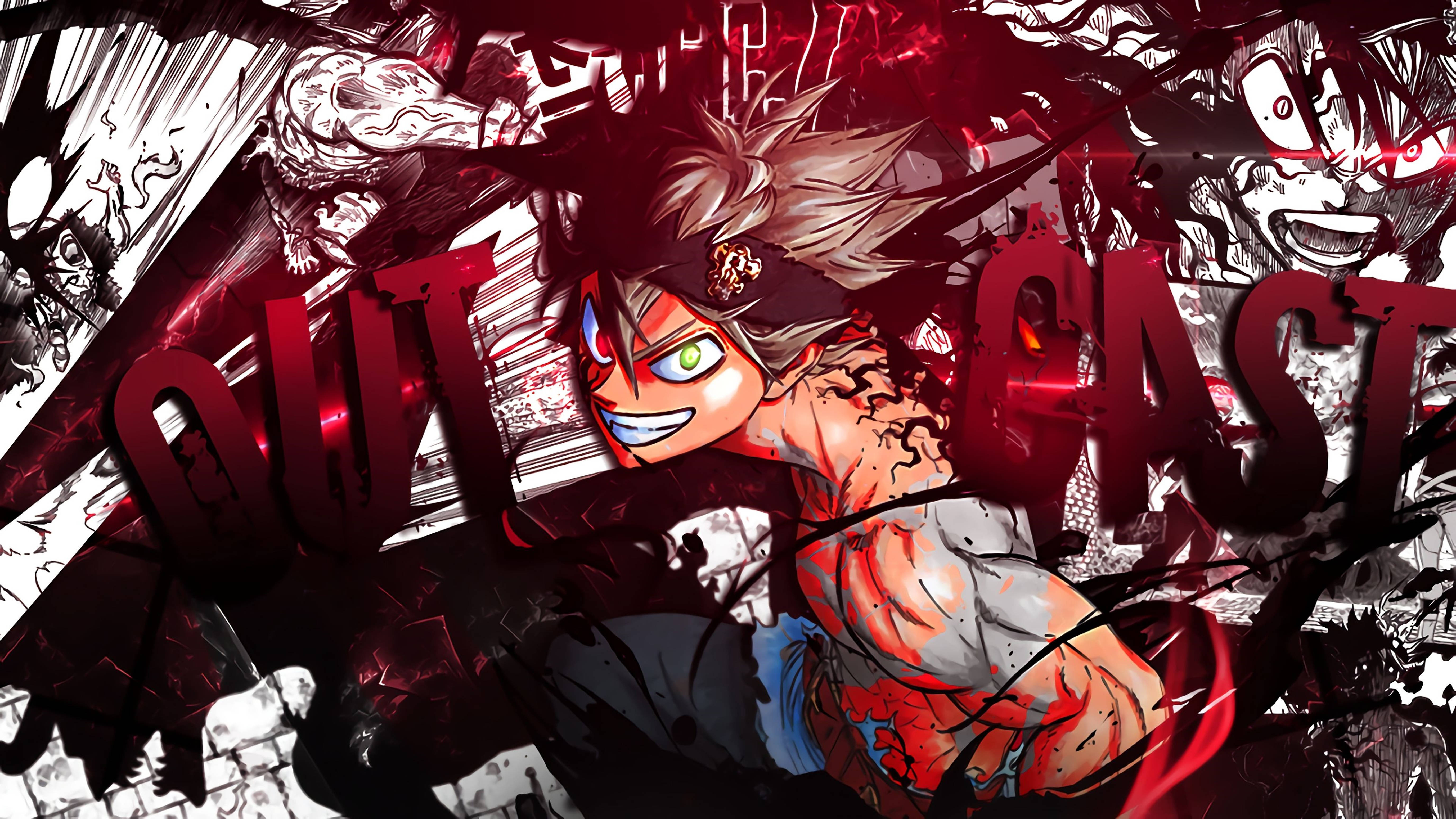 Black Clover 4K Asta Proscrisul Fundal