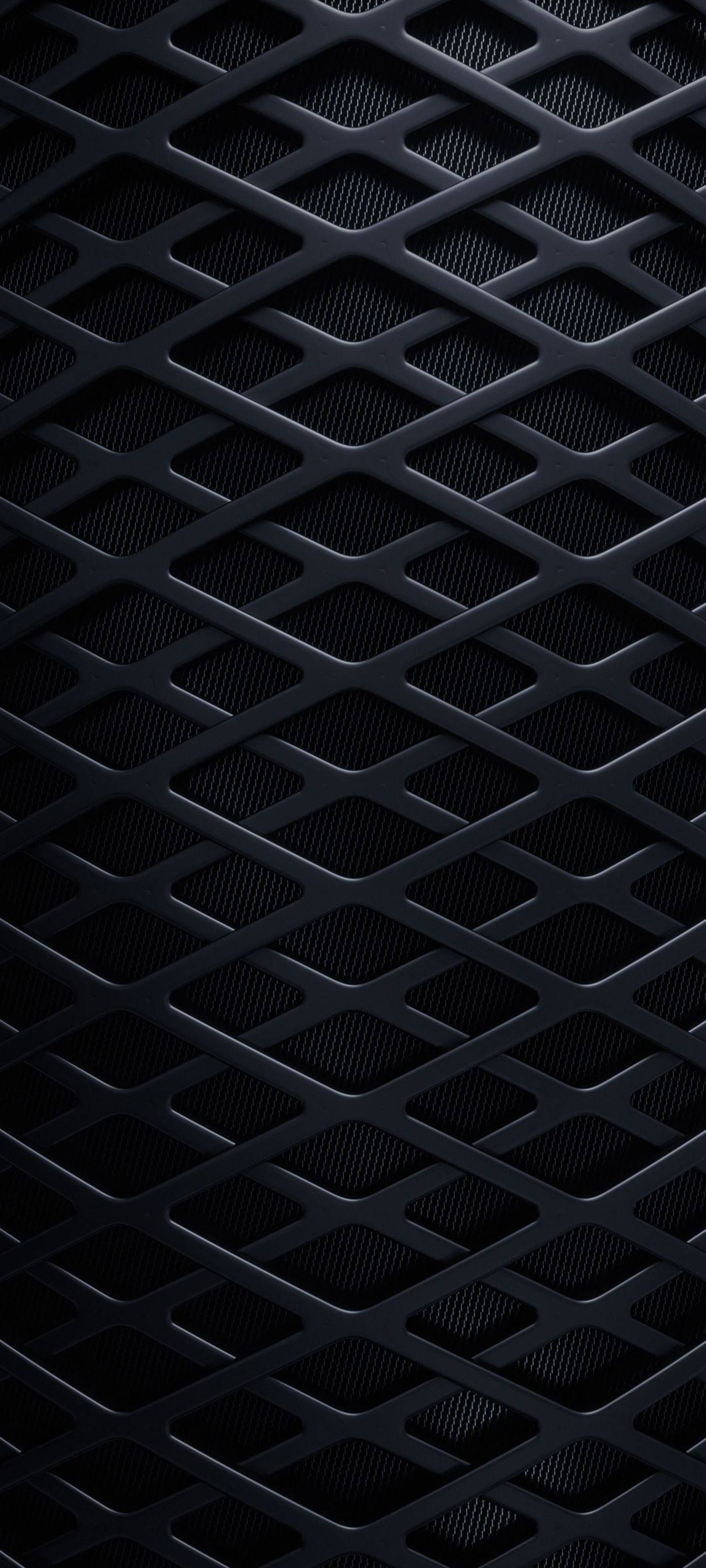 Black iPhone Romburi Grid Fundal