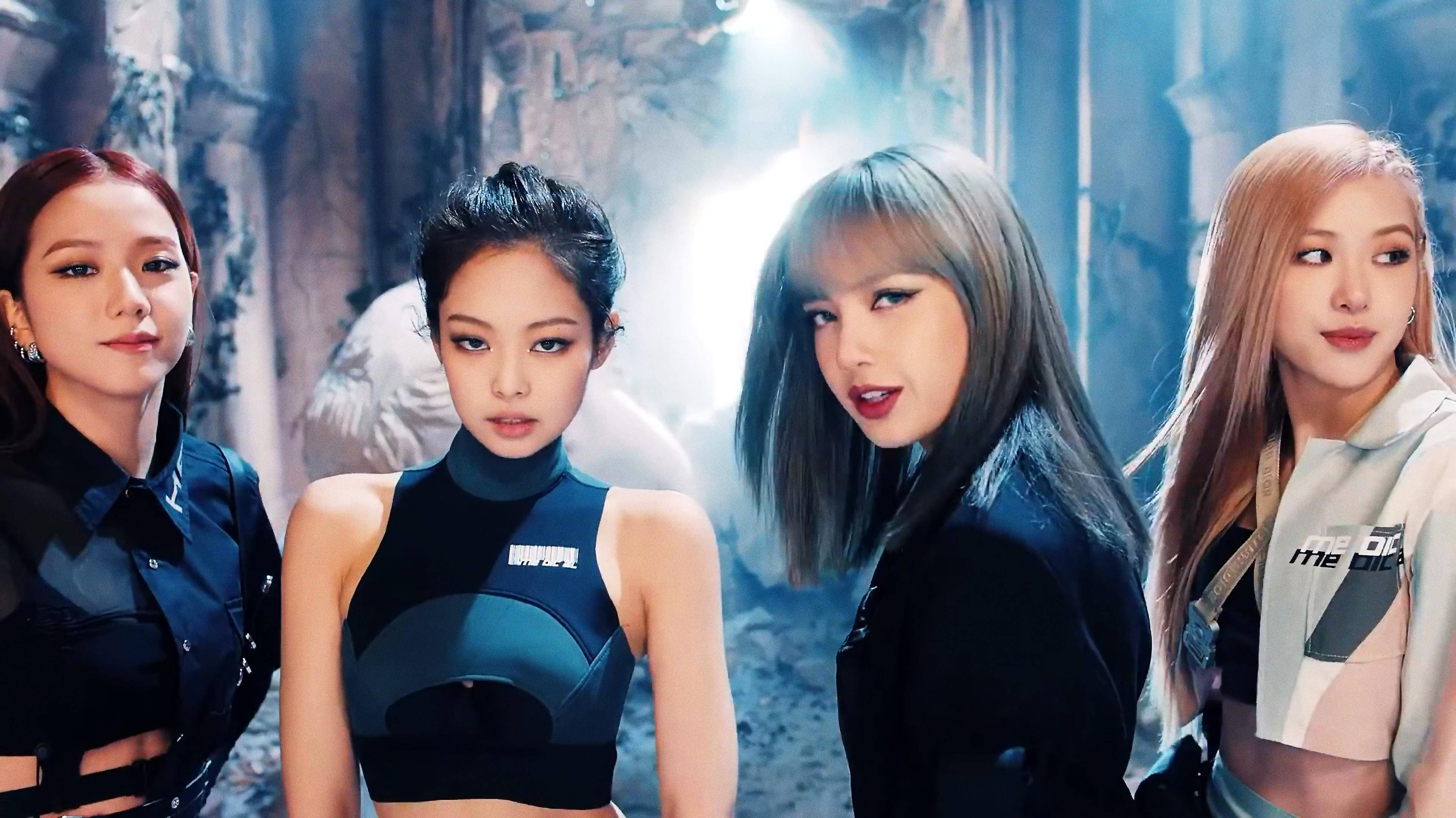 Blackpink în Decor Fumuriu Fundal