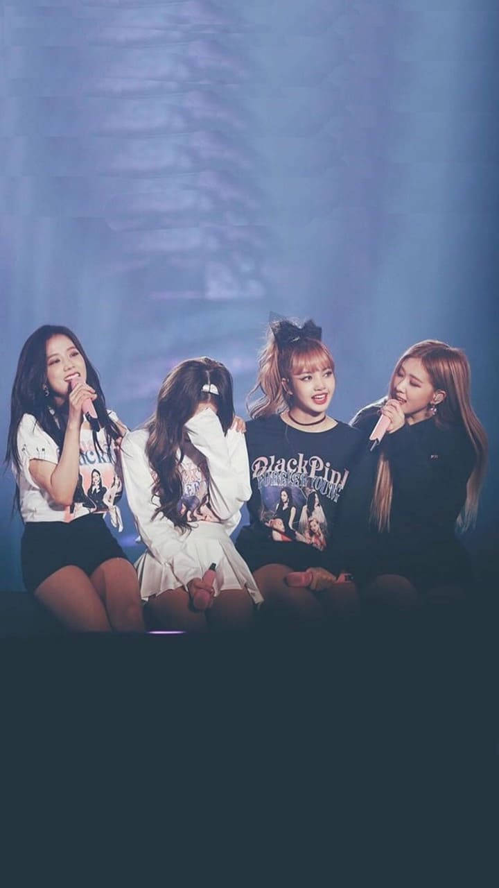 Blackpink instantanee drăguță pe scenă Fundal