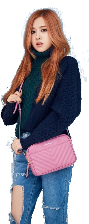 Blackpink Membru Poză de Modă Cu Gentă Fundal