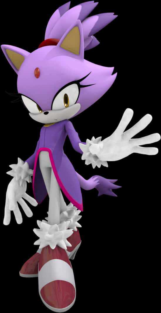 Blazethe Cat Personaj Sonic Fundal