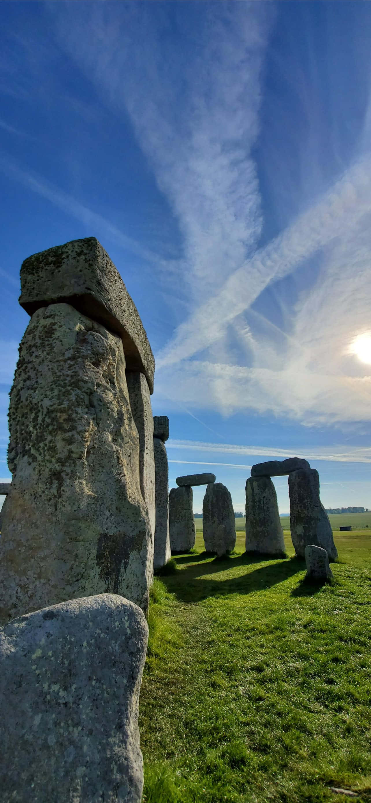 Blocuri Uriașe de Piatră de la Stonehenge Anglia Fundal