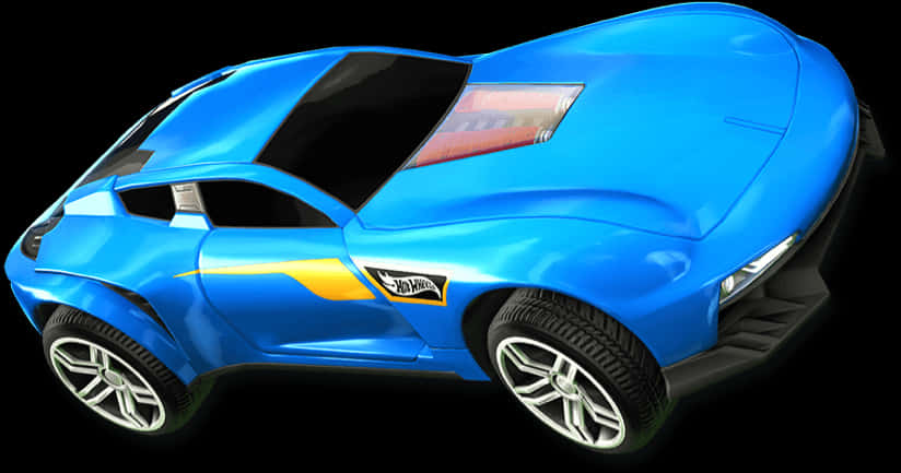 Blue Car Render în Rocket League Fundal