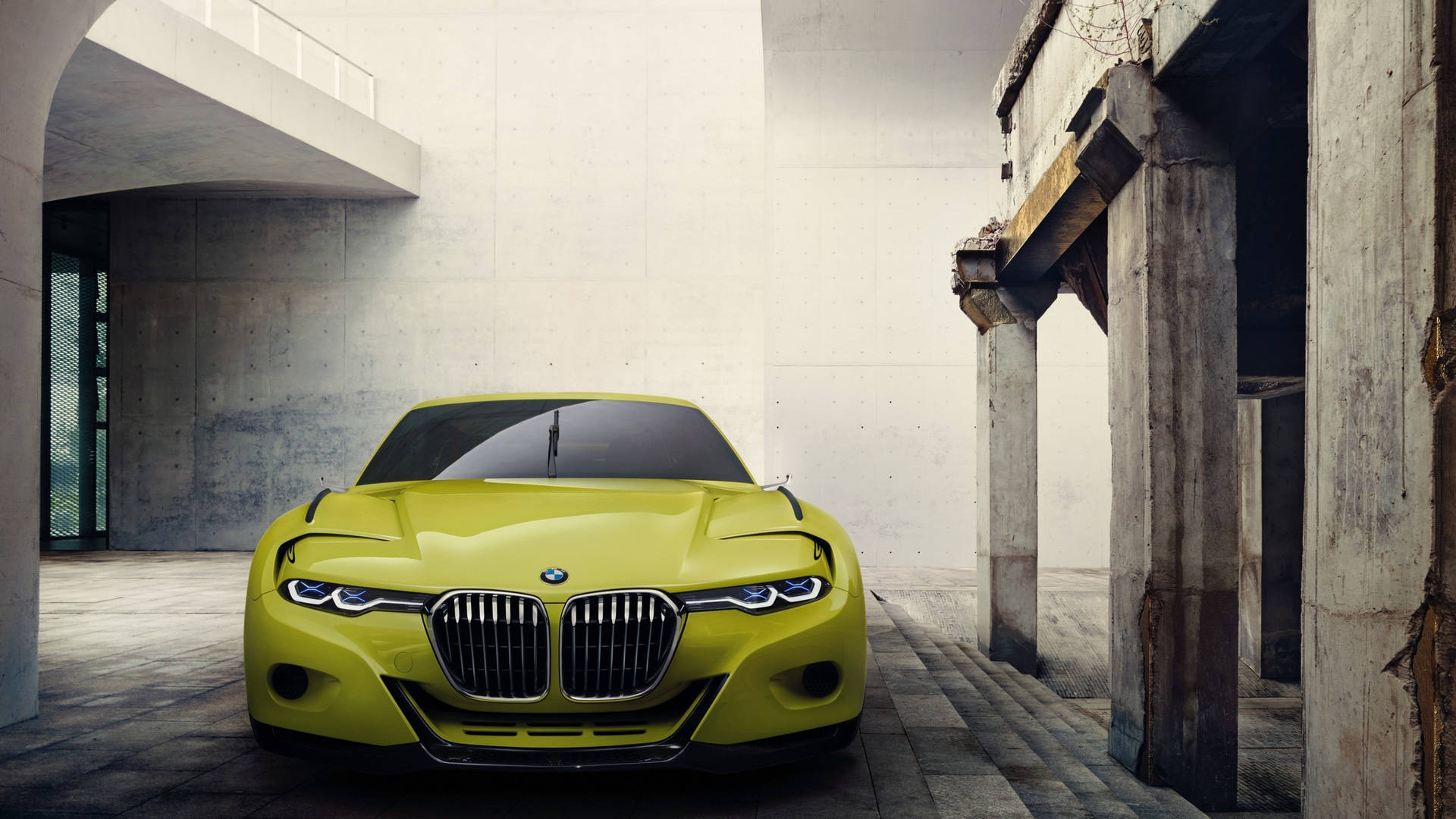 BMW 3.0 CSL Galben Full HD Fundal