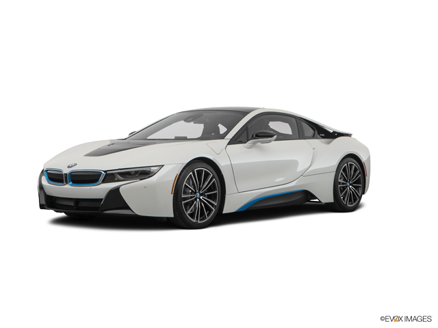 BMW i8 Albă Vedere Laterală Fundal