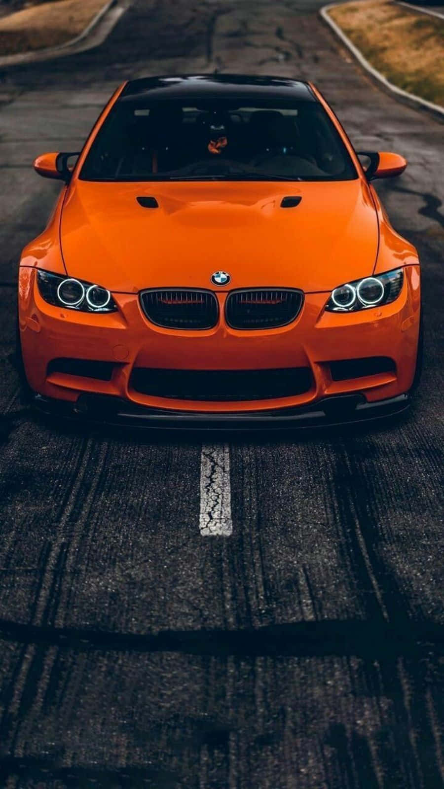 BMW Portocaliu Cool Fundal