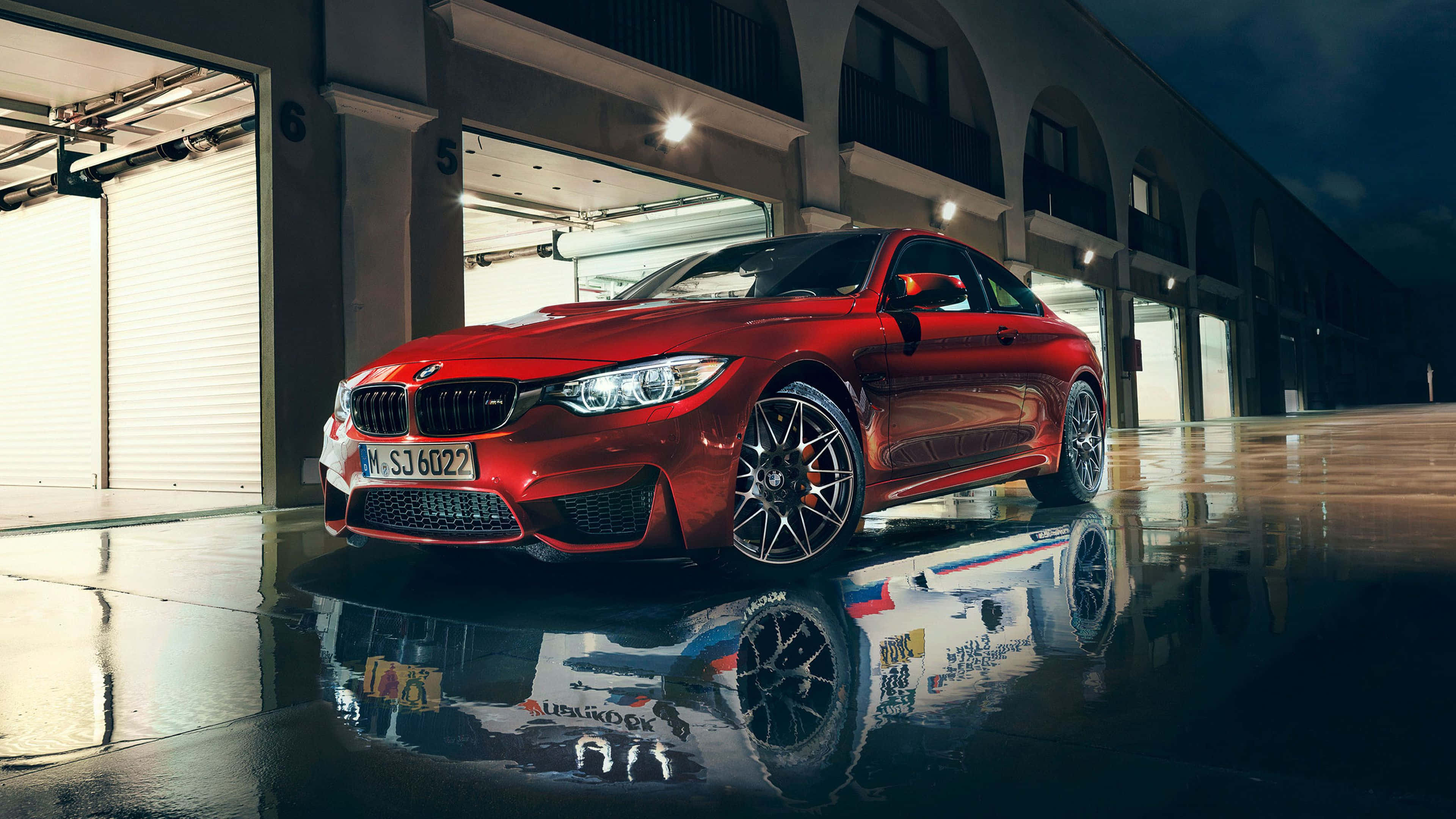 BMW roșu și alb cool Fundal