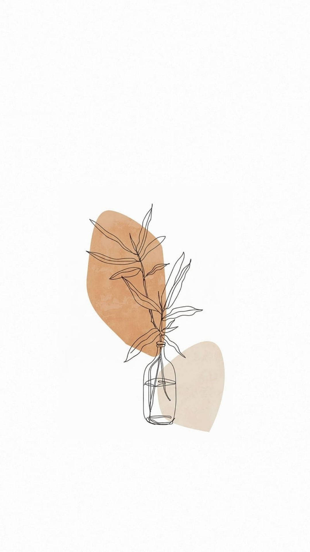 Borcan cu plantă minimalist Fundal