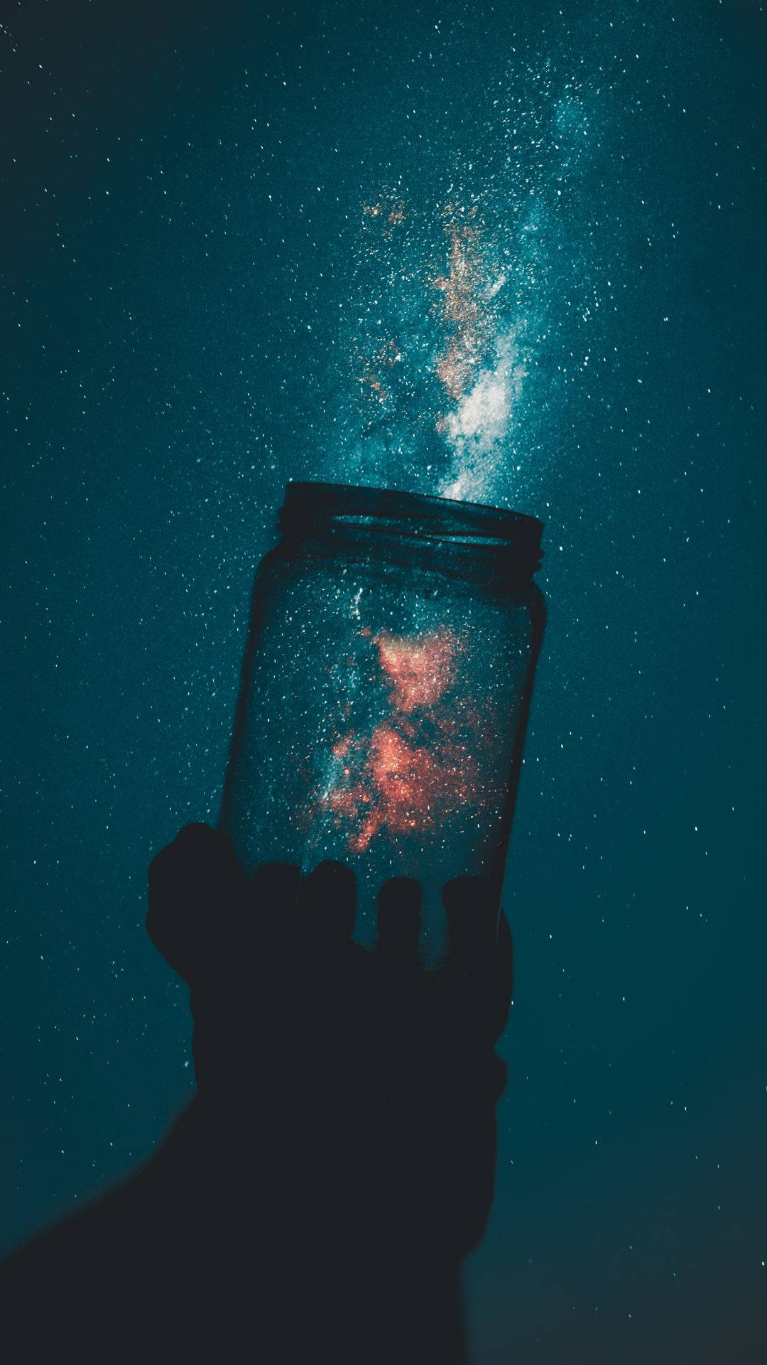 Borcan Gol în Galaxie Drăguță Fundal