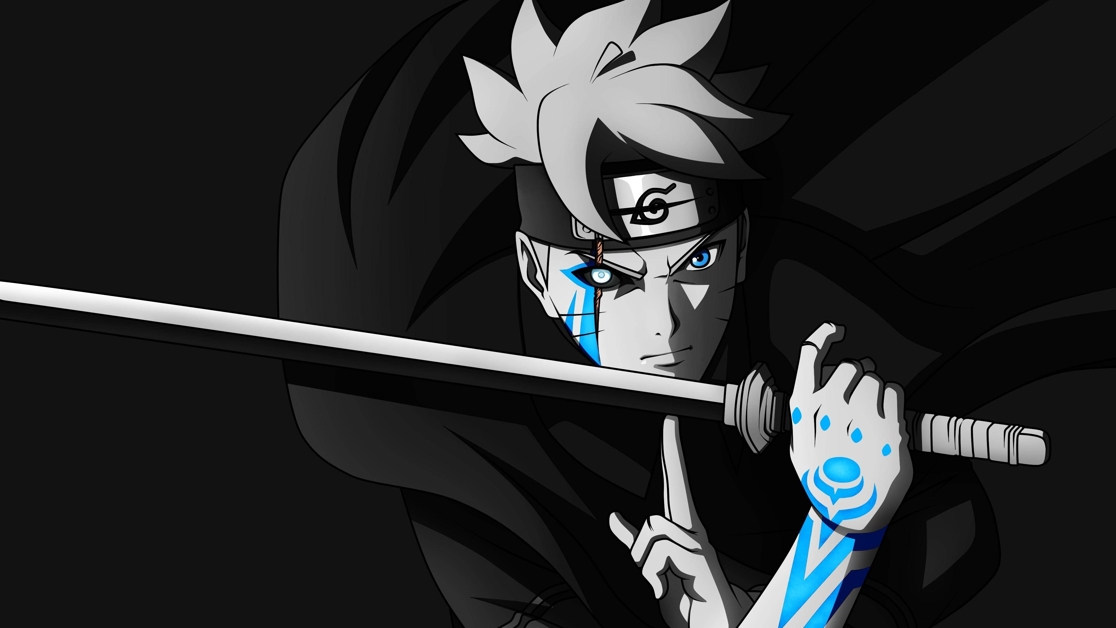 Boruto Negru Anime Fundal