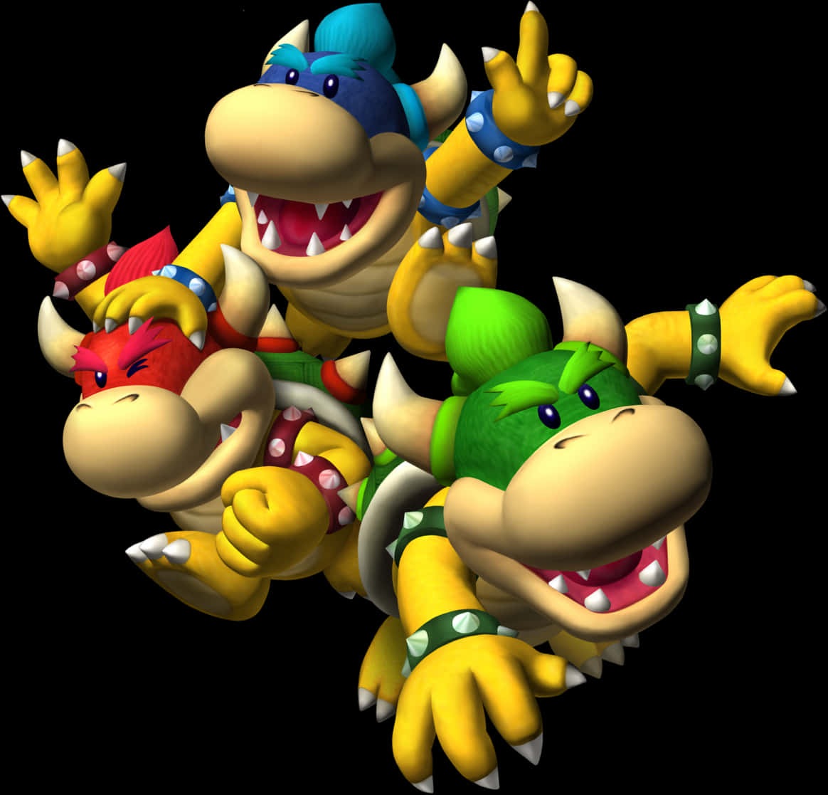 Bowser și Koopalings - Personaje animate Fundal