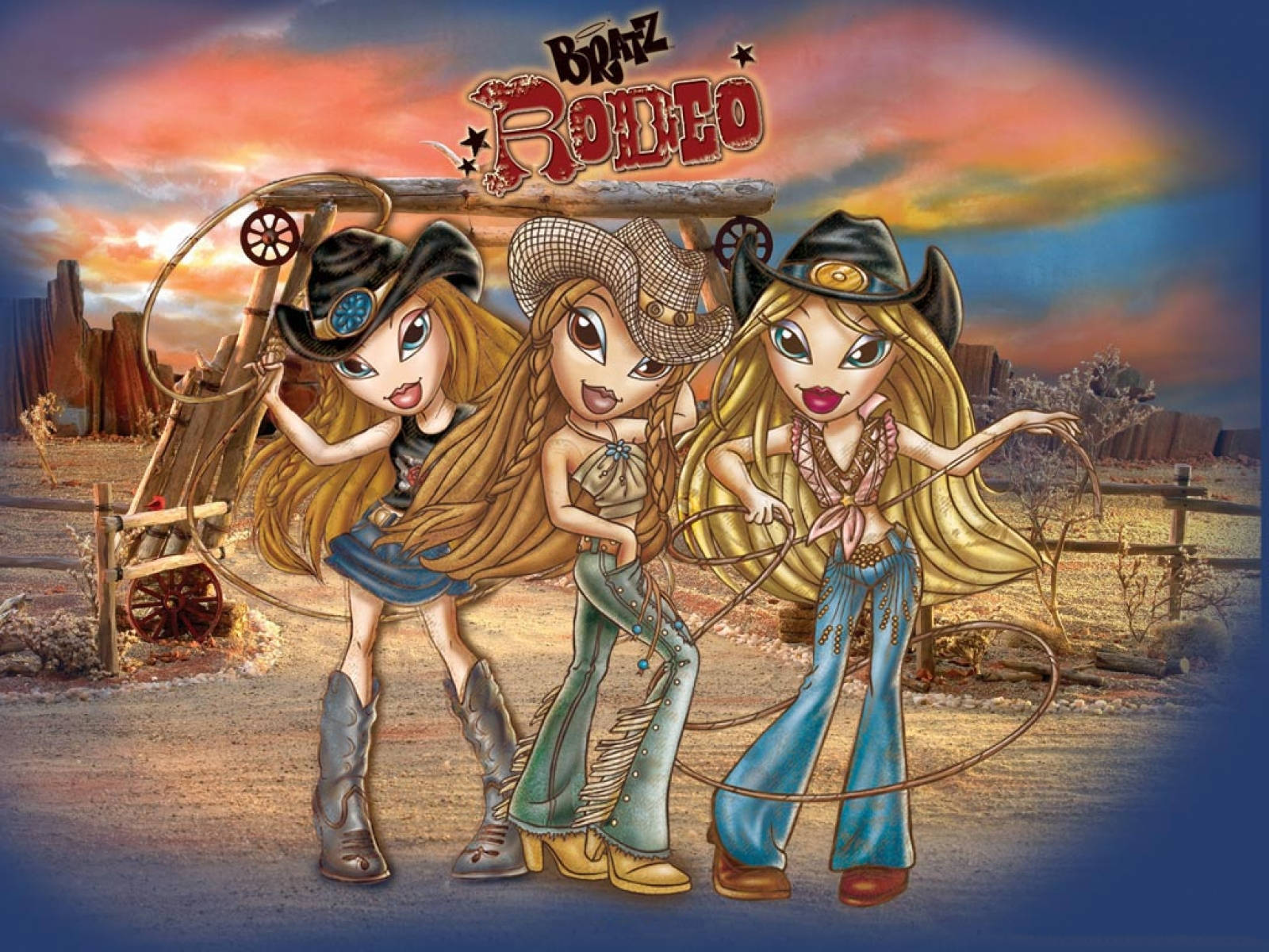 Bratz Estetică Fetele Rodeo Fundal