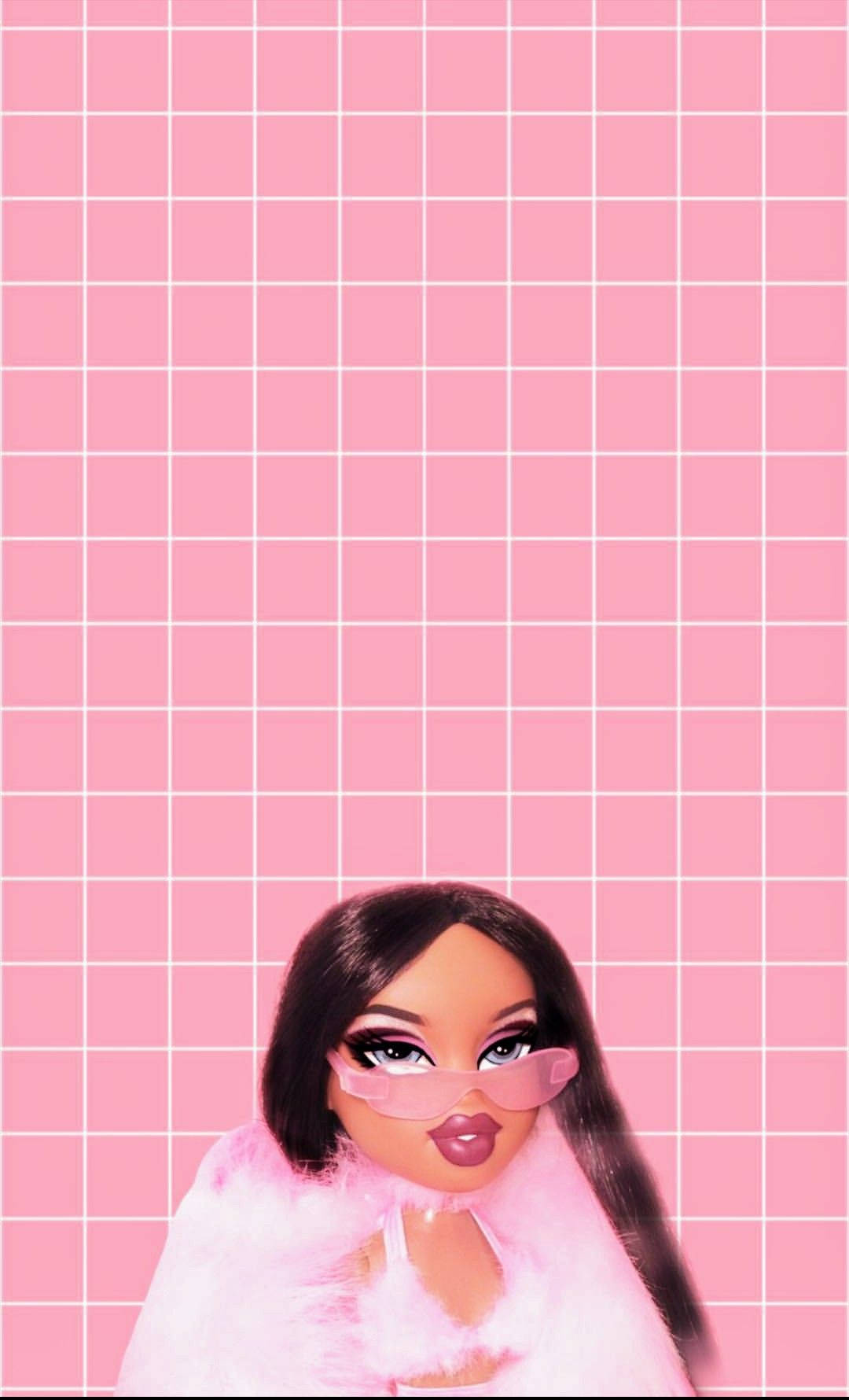 Bratz Yasmin In Pink Fur Fundal