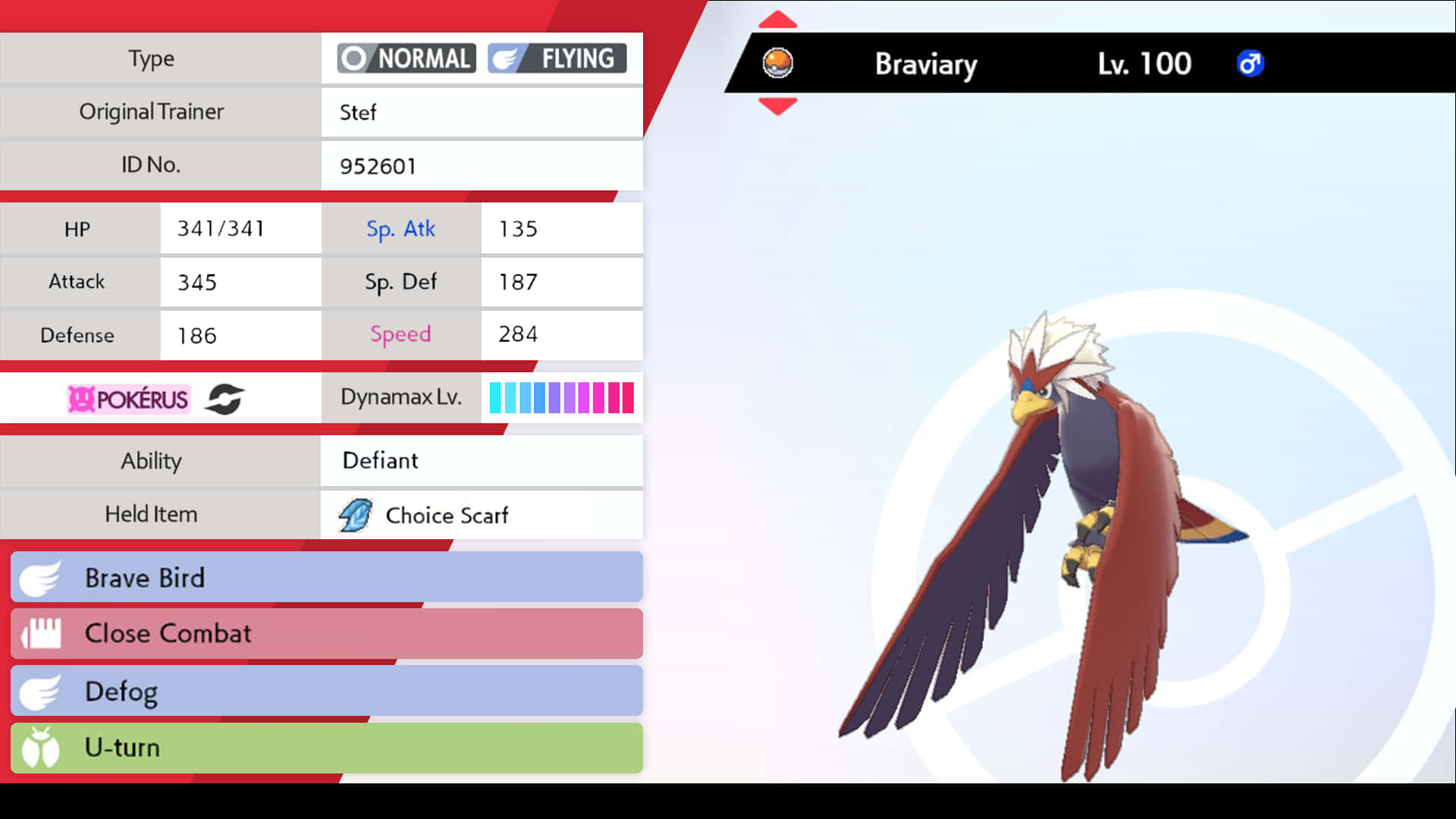 Braviary nivel 100 Fundal