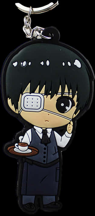 Breloc Chibi Kaneki Fundal