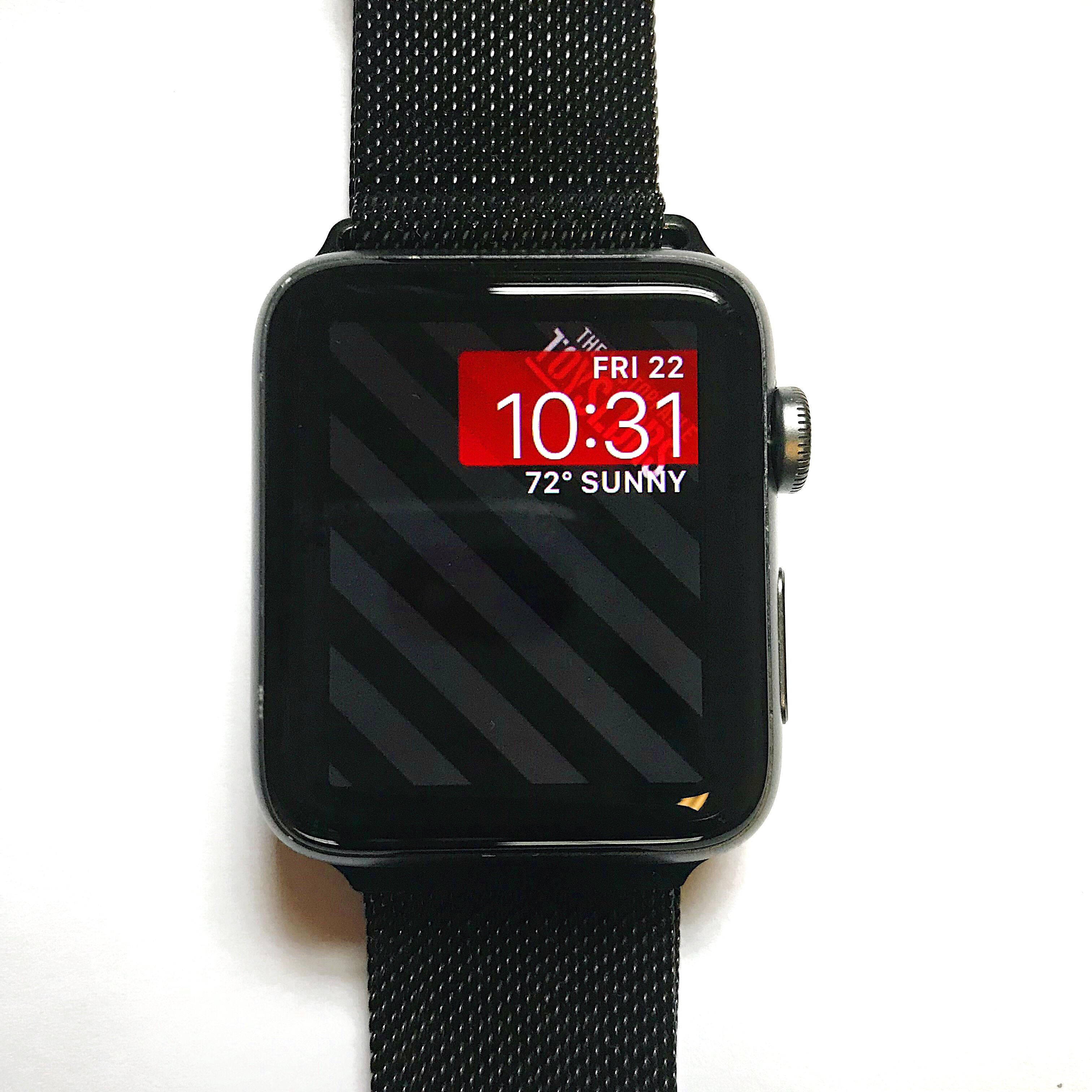 Brință metalică mesh Apple Watch Fundal
