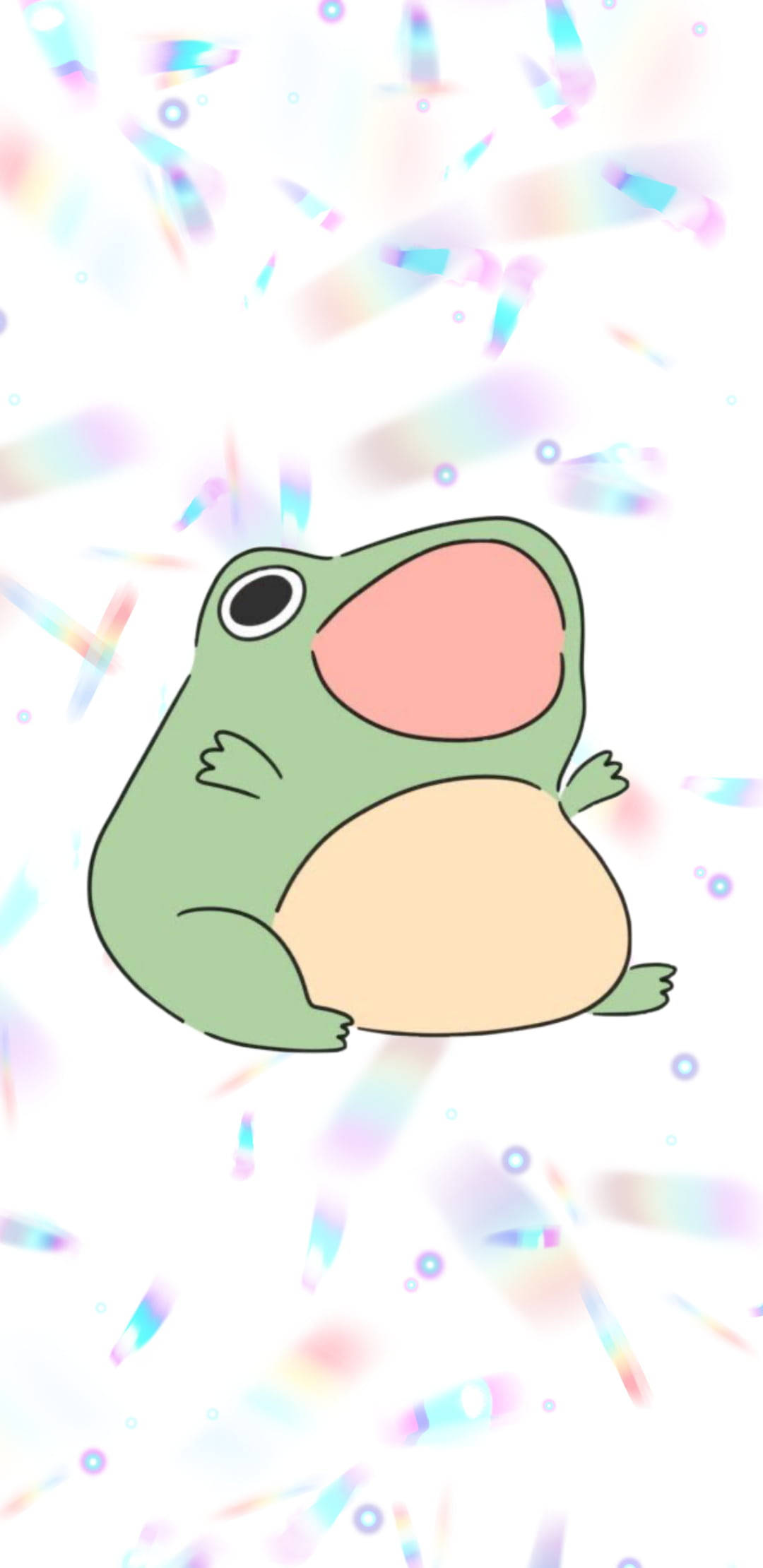 Broască țipând Kawaii iPad Fundal