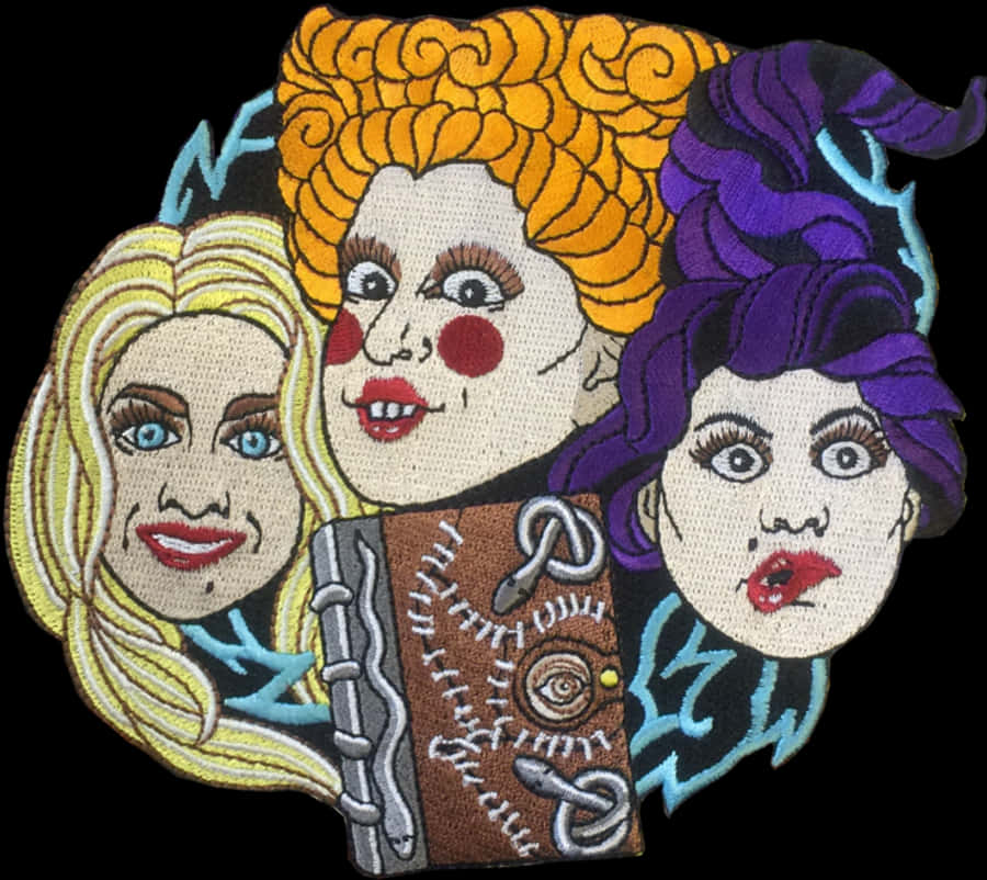 Broderie Surorile Sanderson din Hocus Pocus Fundal
