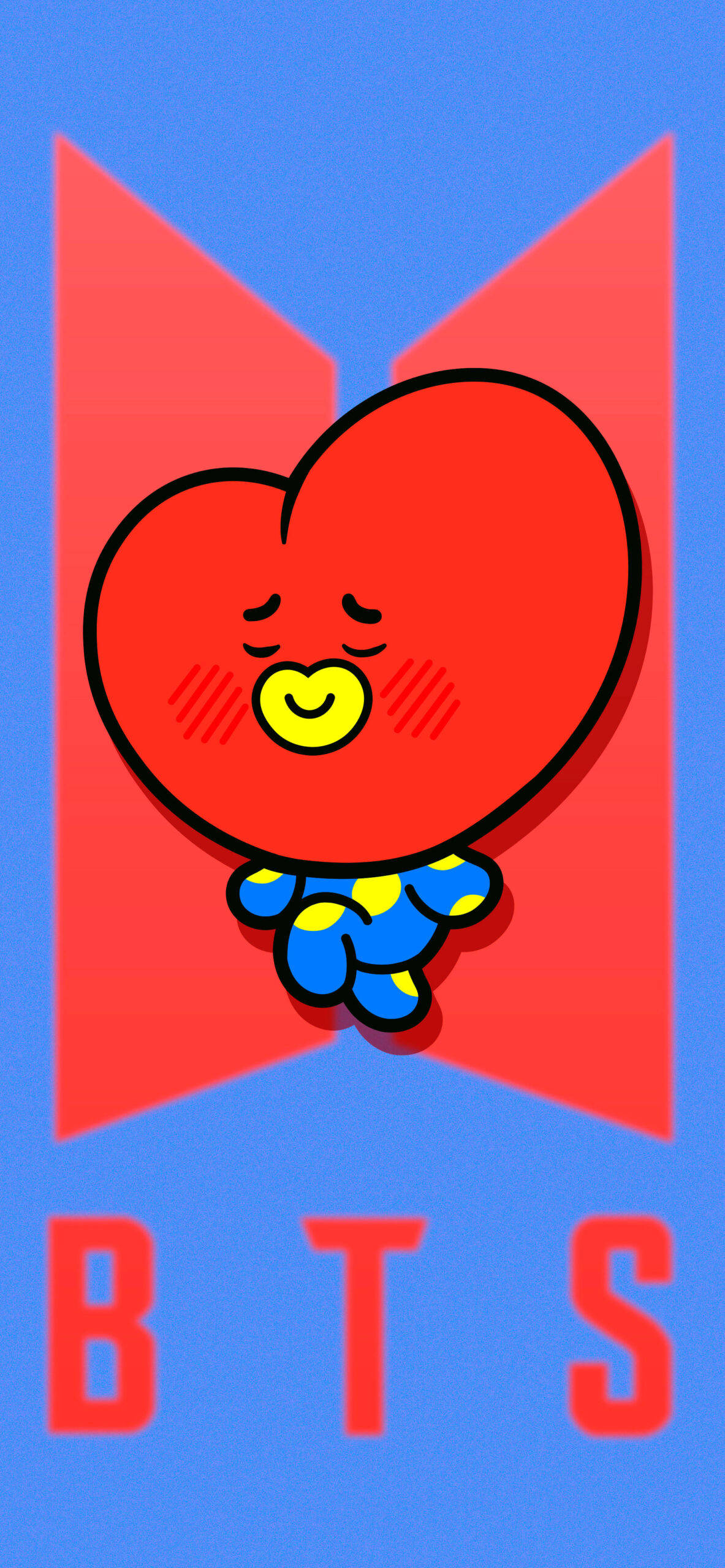 BT21 Tata Pe Logo BTS Fundal