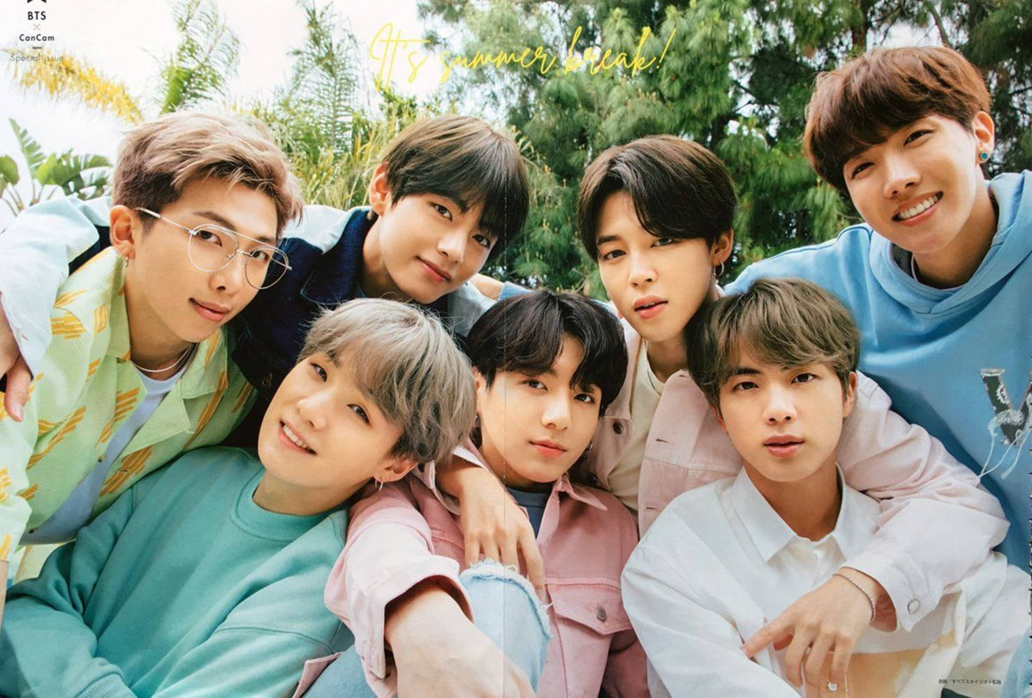 Bts 2021 Desktop Fotografie de grup drăguță Fundal