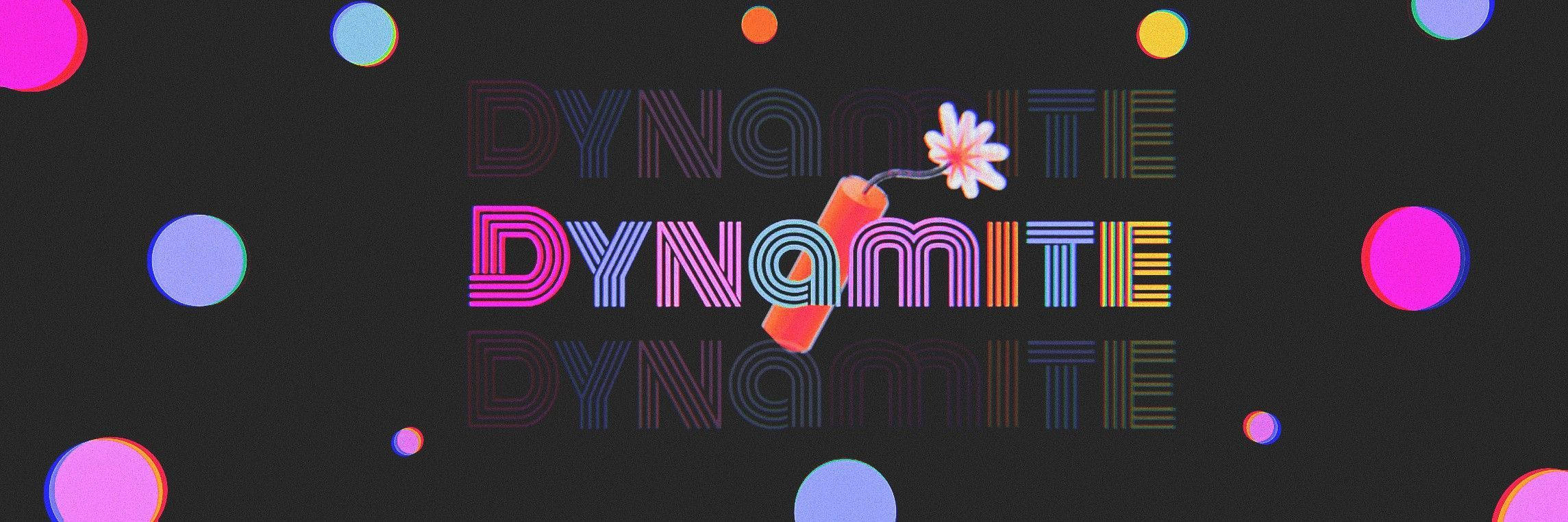 BTS Dynamite cu Floare pentru Laptop Fundal