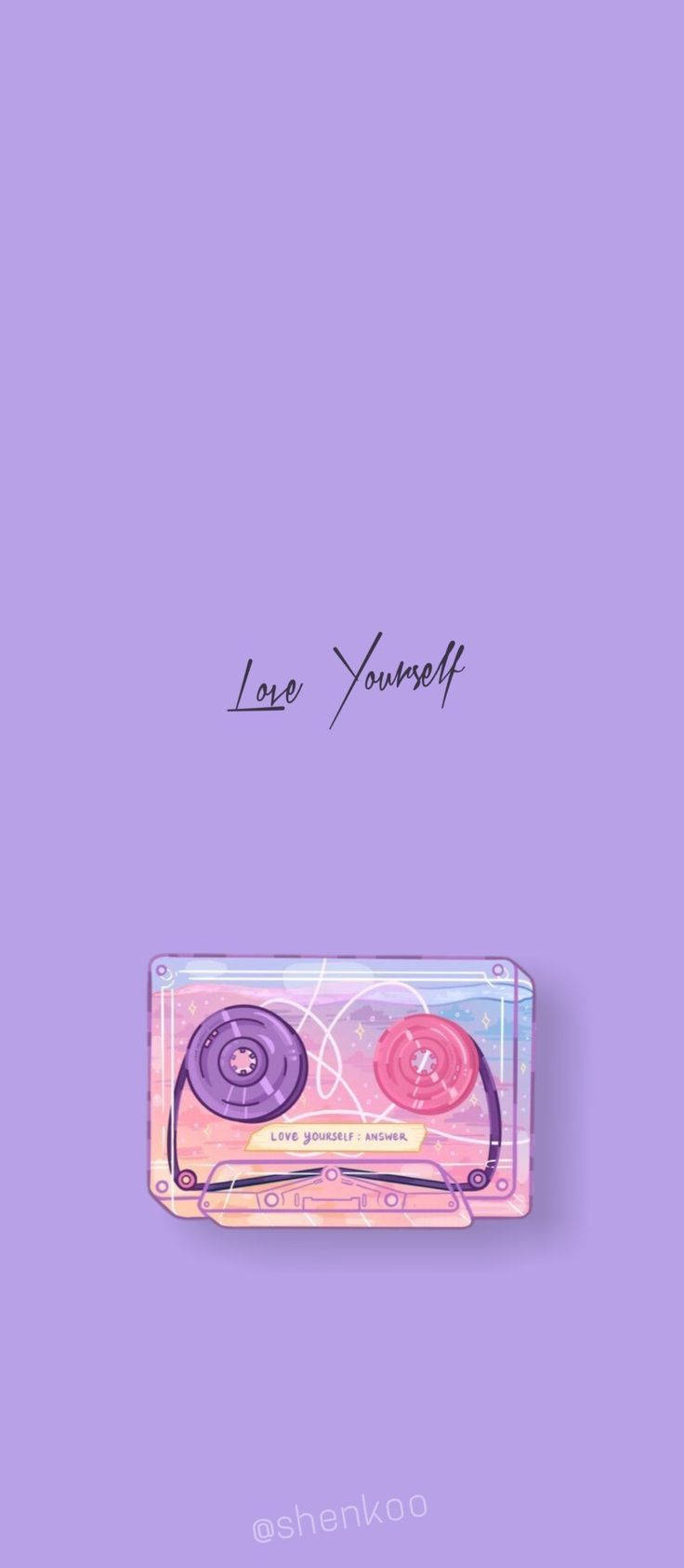 BTS Estetică Love Yourself Casetă Fundal