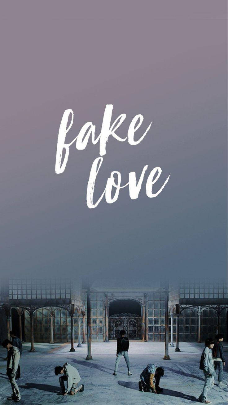 BTS Fake Love Gradient Estompat Fundal