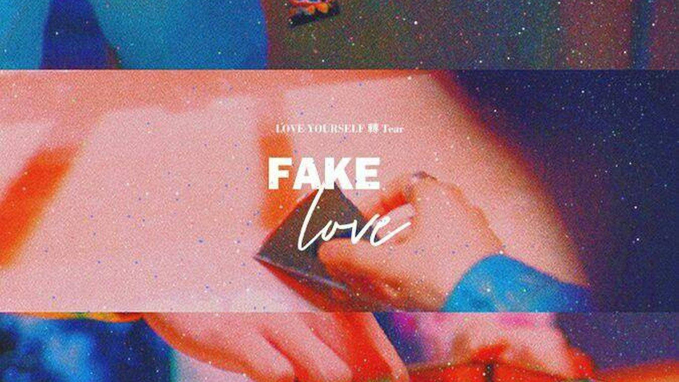 BTS Fake Love pe fundal granulat pentru laptop Fundal