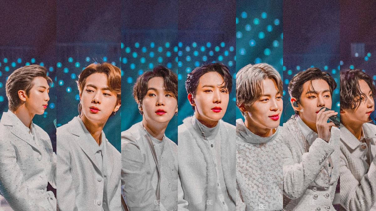 BTS Fundal de ecran desktop cu ecran împărțit Fundal