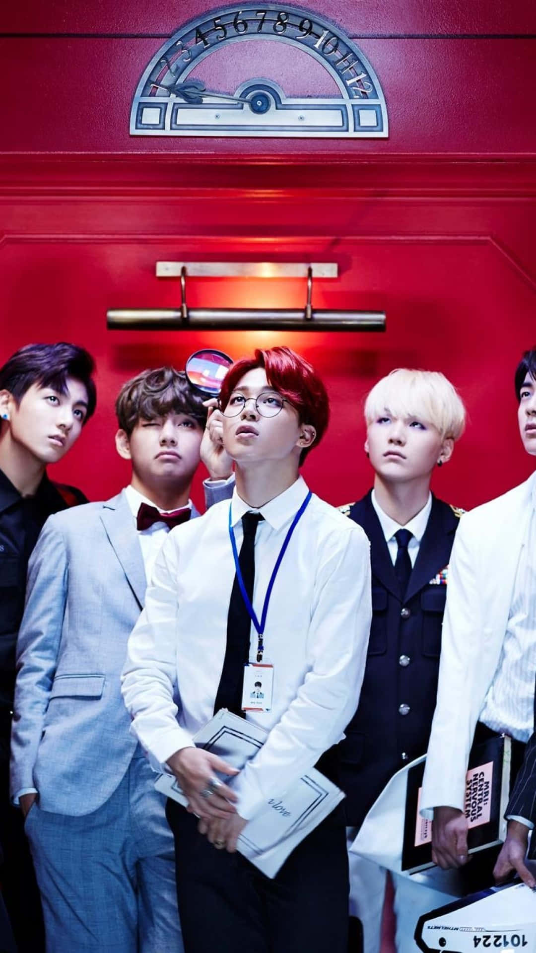 BTS în lift iPhone Fundal