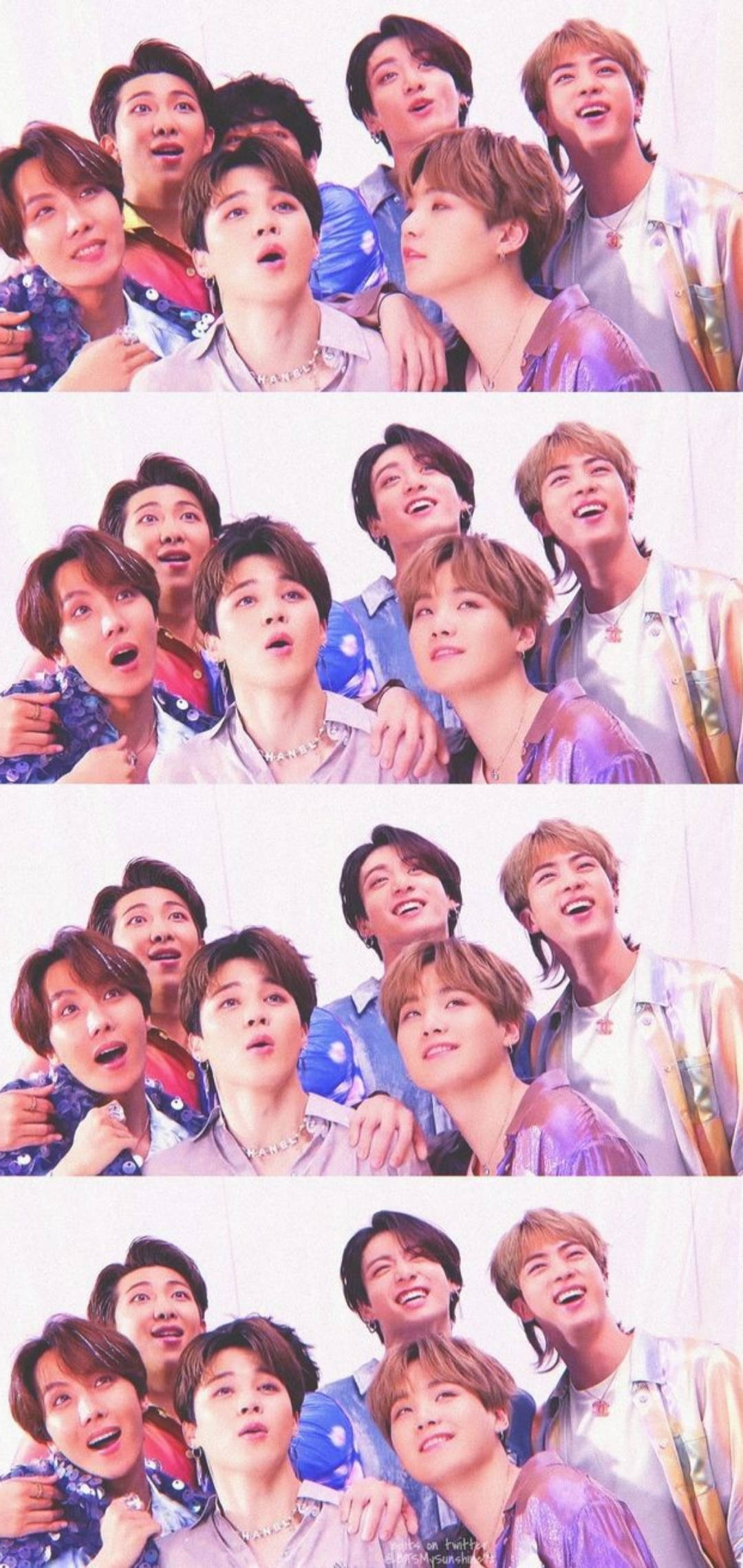 BTS Lockscreen Sequence Collage Fundal