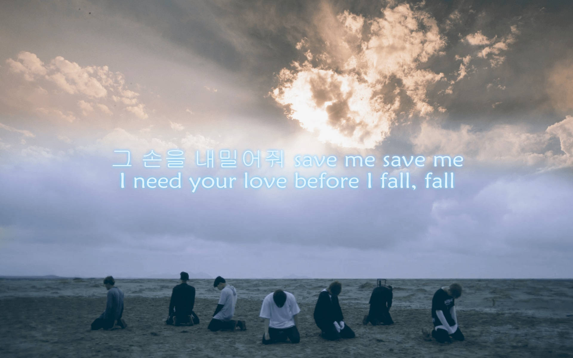 BTS Save Me Versuri Laptop Fundal