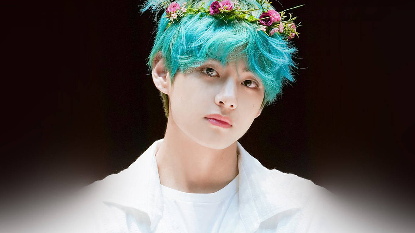 BTS V Cununa de Flori Fundal