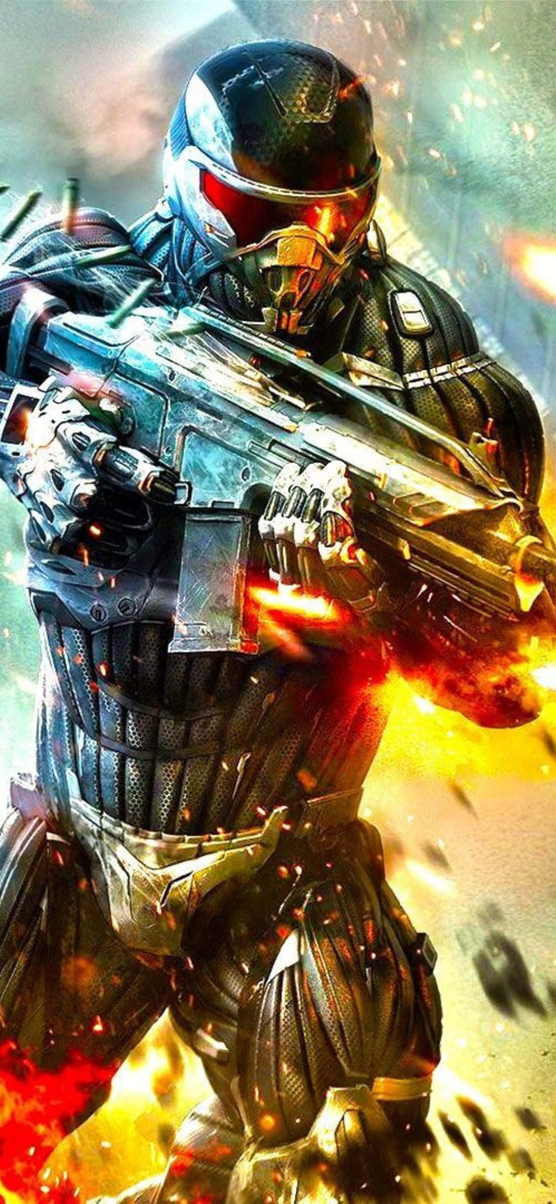 Bucură-te de Crysis 3 pe cel mai recent iPhone X Fundal