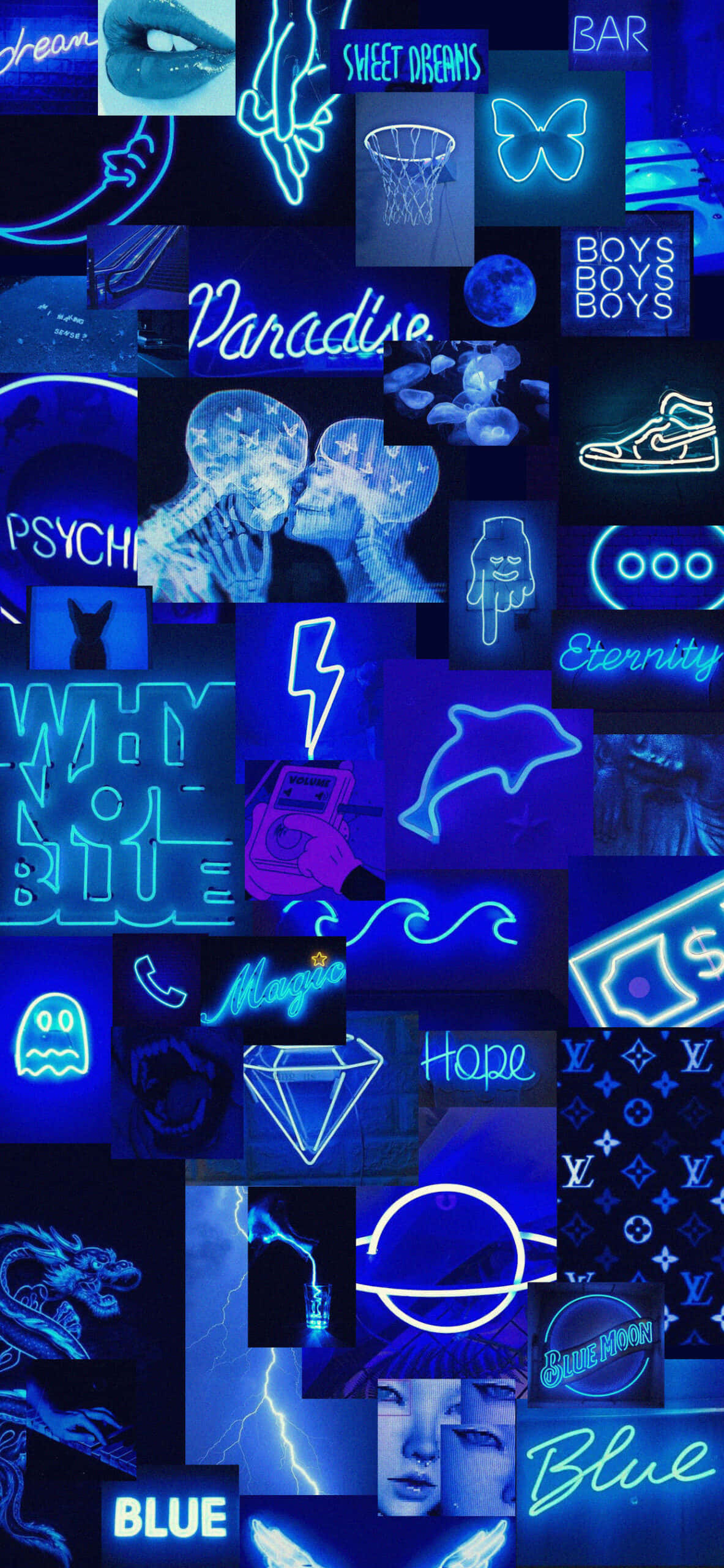 Bucură-te de efectele calmante ale albastru liniștit la Aesthetic Blue Fundal