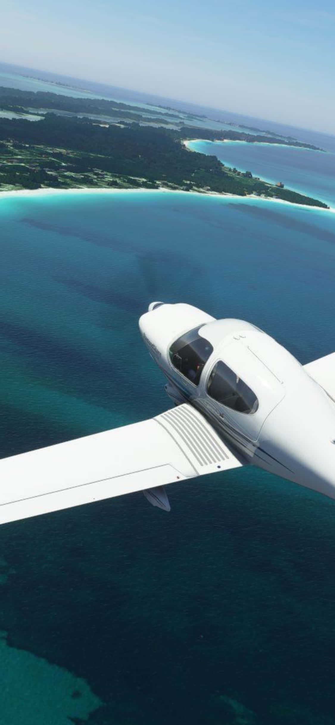 Bucură-te de Emoția Zborului cu Microsoft Flight Simulator pe iPhone Xs Fundal