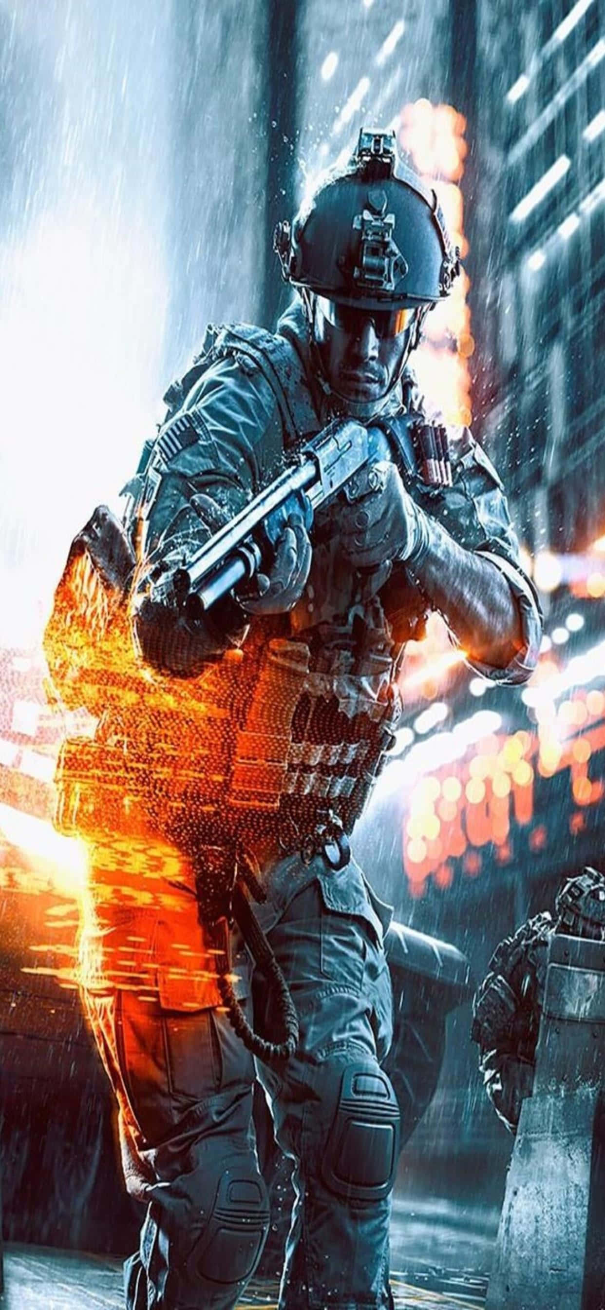 Bucură-te de experiența de gaming supremă pe iPhone Xs Max cu Battlefield 4 Fundal